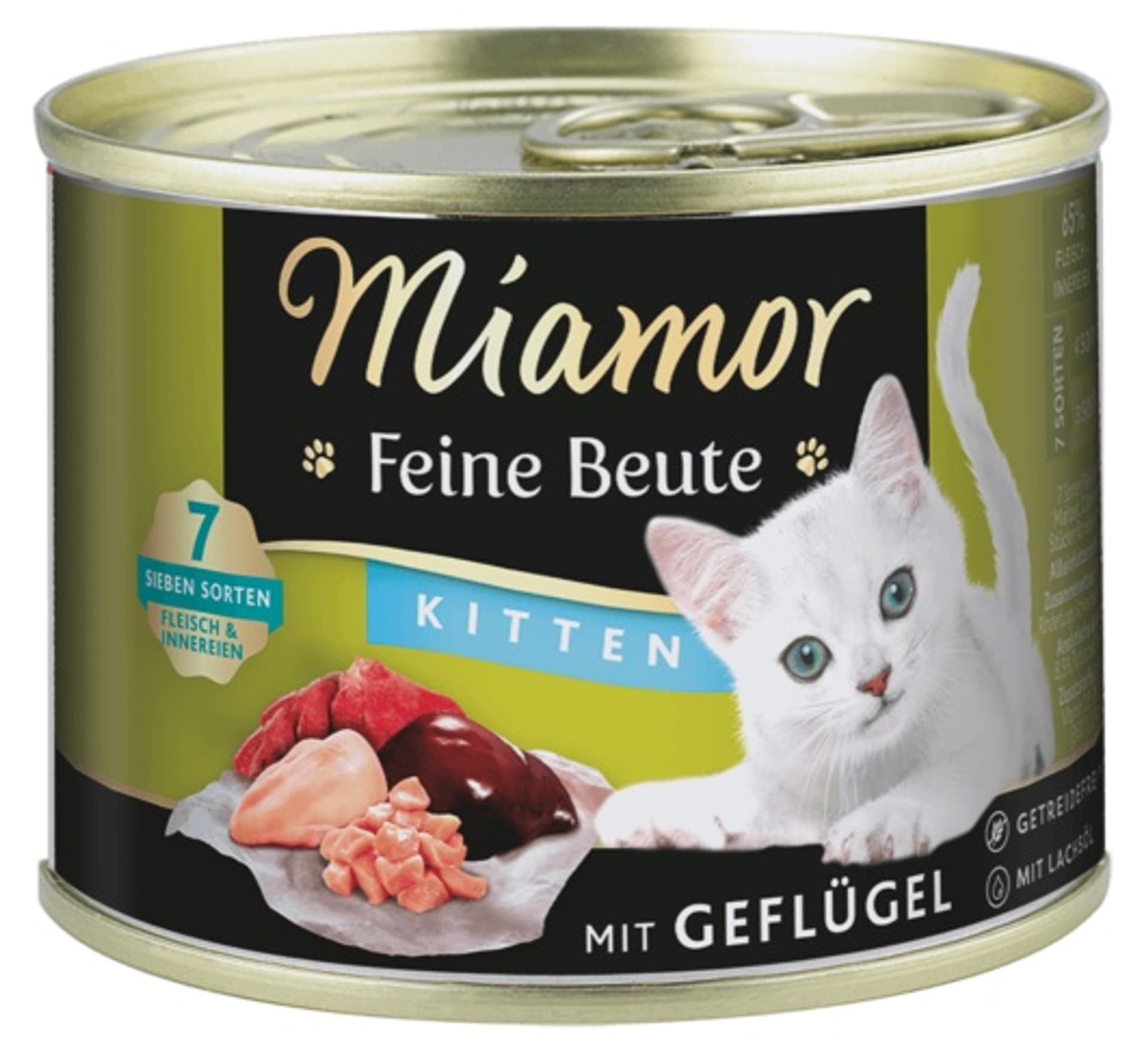 

Miamor Feine Beute Kitten Geflugel - drób puszka 185g