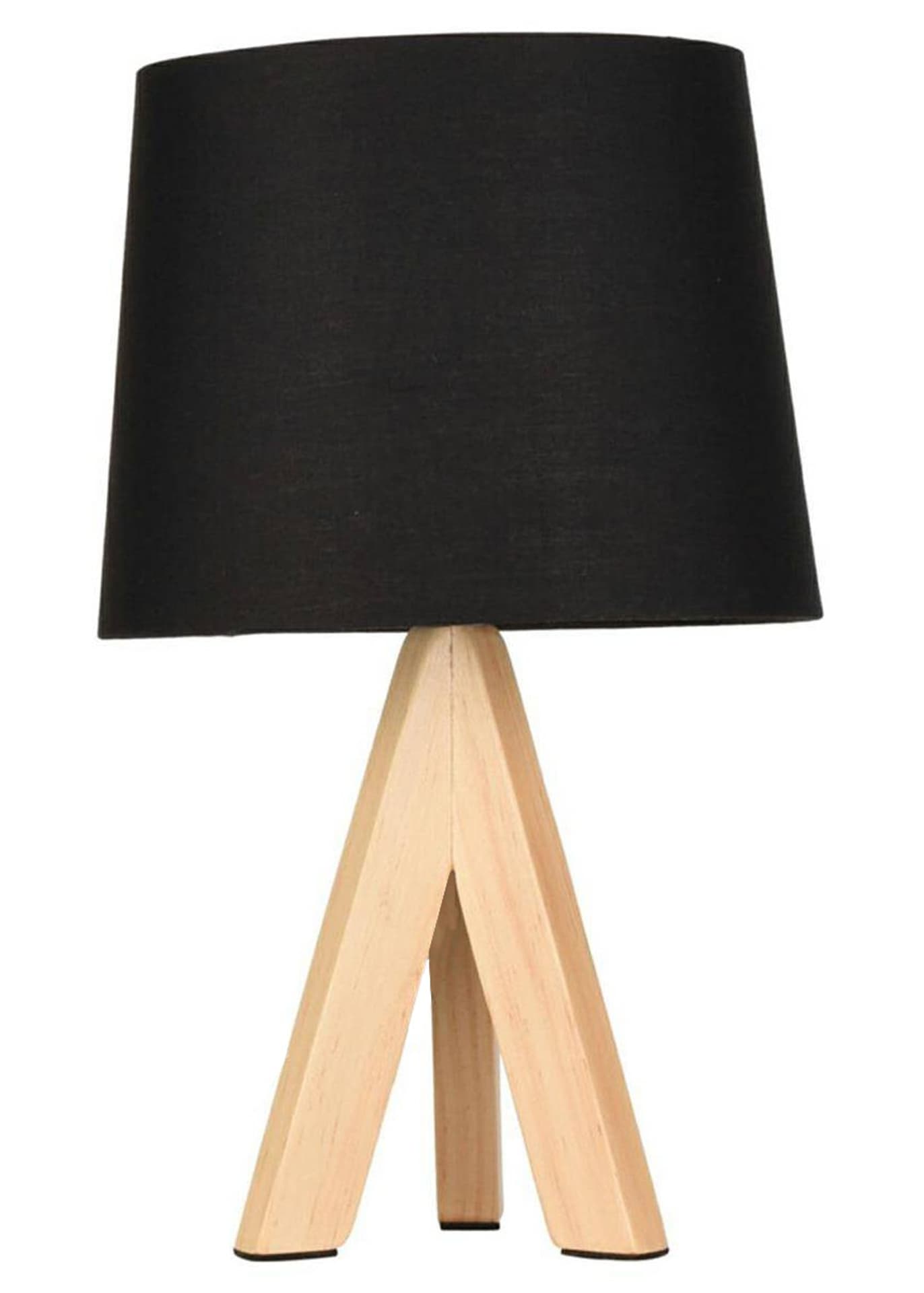 

Lampka stojąca trójnóg czarna 29 cm