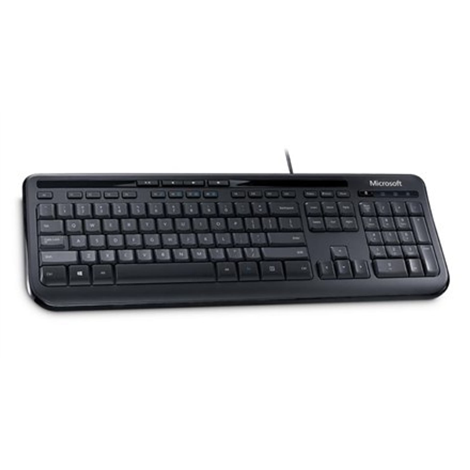 

Microsoft ANB-00021 Klawiatura 600 Multimedialna, przewodowa, układ klawiatury PL, 2 m, czarna, angielska, 595 g