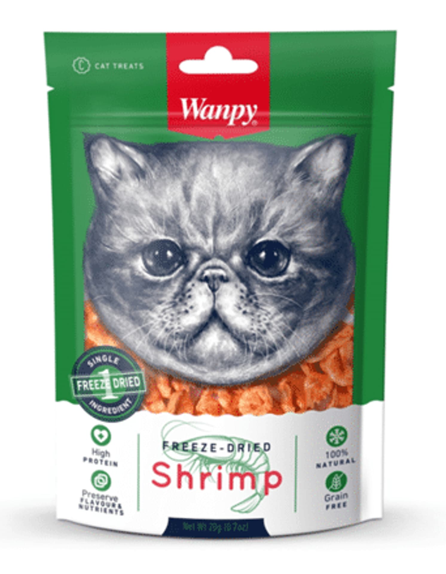 

WANPY FREEZE-DRIED SHRIMPS 20g