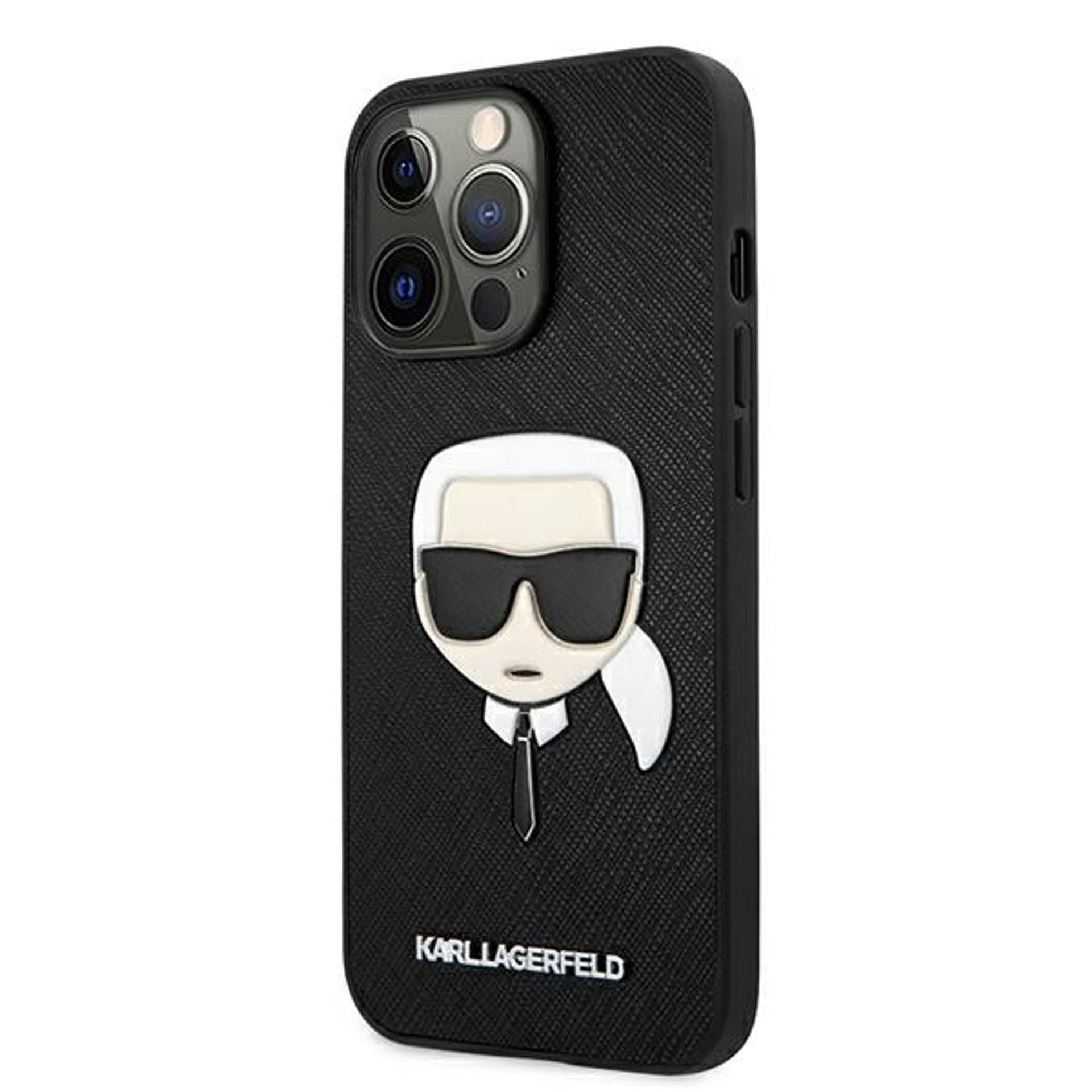 

Karl Lagerfeld KLHCP13LSAKHBK iPhone 13 Pro / 13 6,1" czarny/black hardcase Saffiano Ikonik Karl`s Head