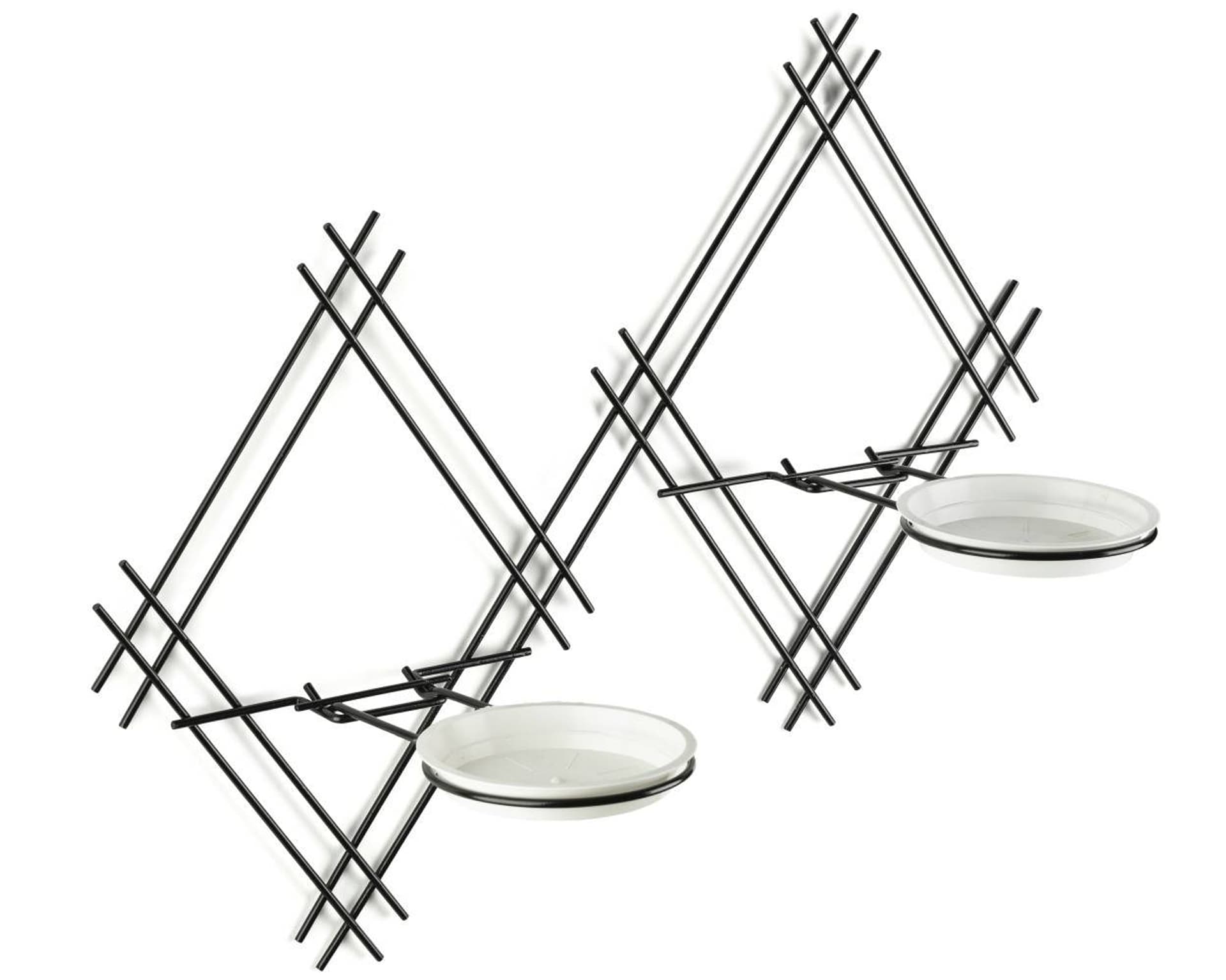 

Kwietnik ścienny metalowy podwójny LOFT 41 cm