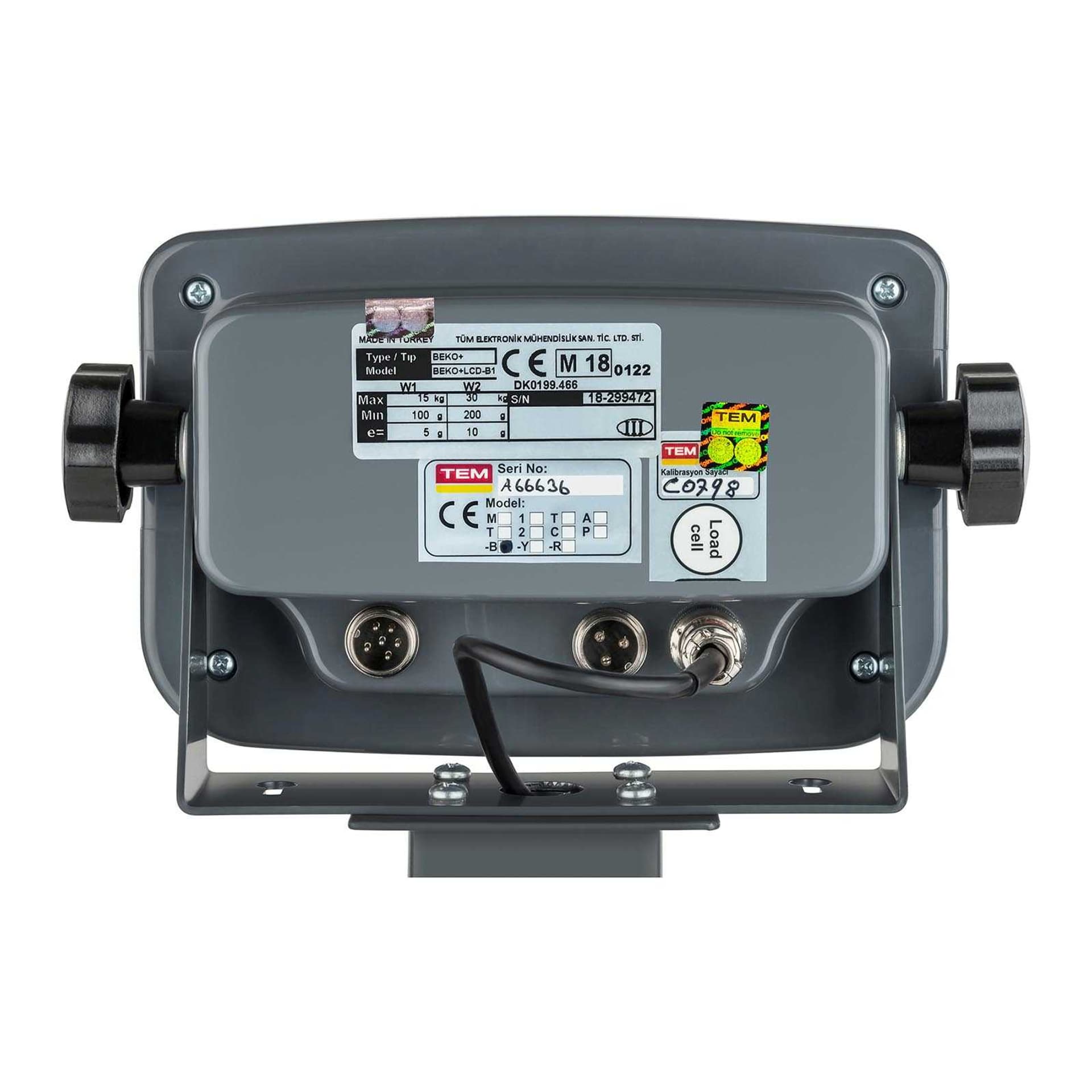 

Waga platformowa magazynowa zalegalizowana BEKO+ TEM RS232 30kg / 10g