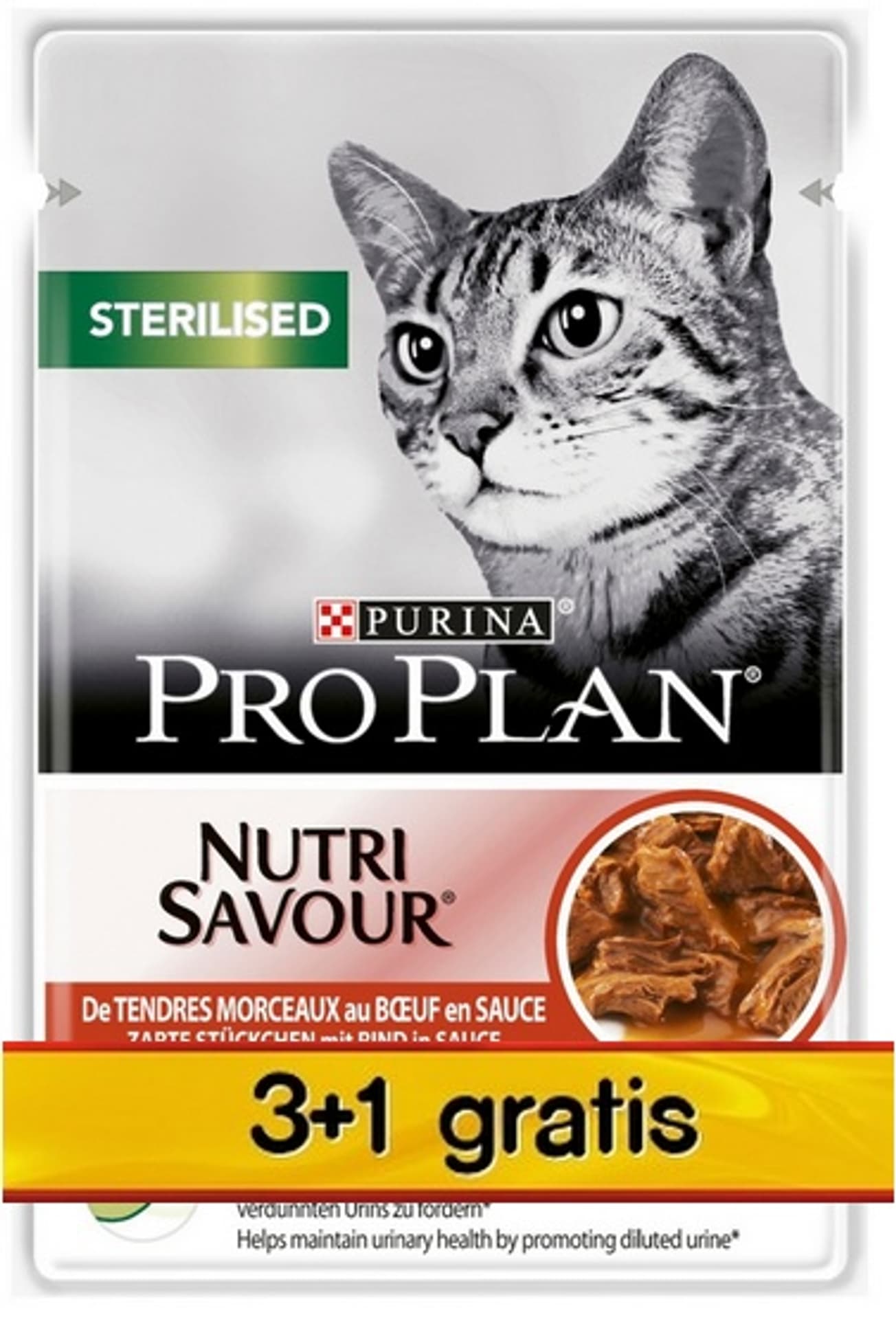 

Purina Pro Plan Sterilised Wołowina 85g 3+1