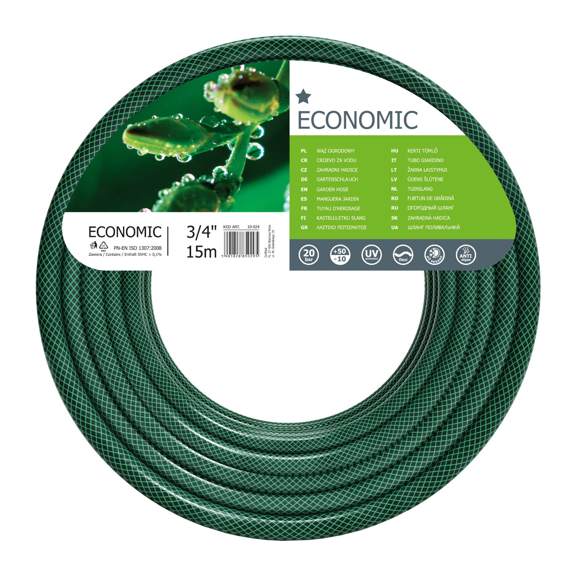 

PS Wąż ogrodowy Cellfast Economic, 3/4", 15 m. (1LM)