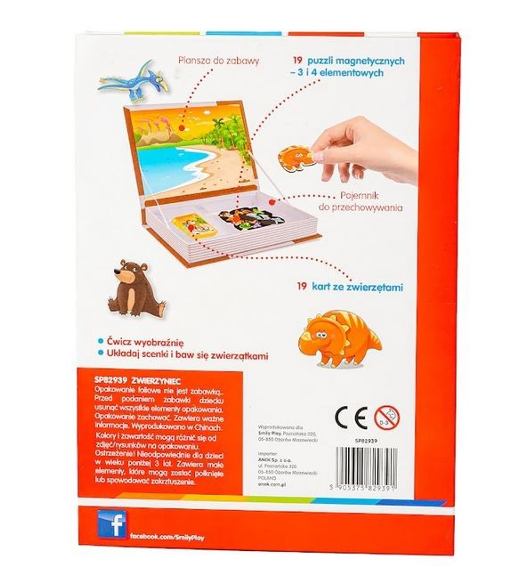 

Układanka magnetyczna Puzzle Zwierzyniec