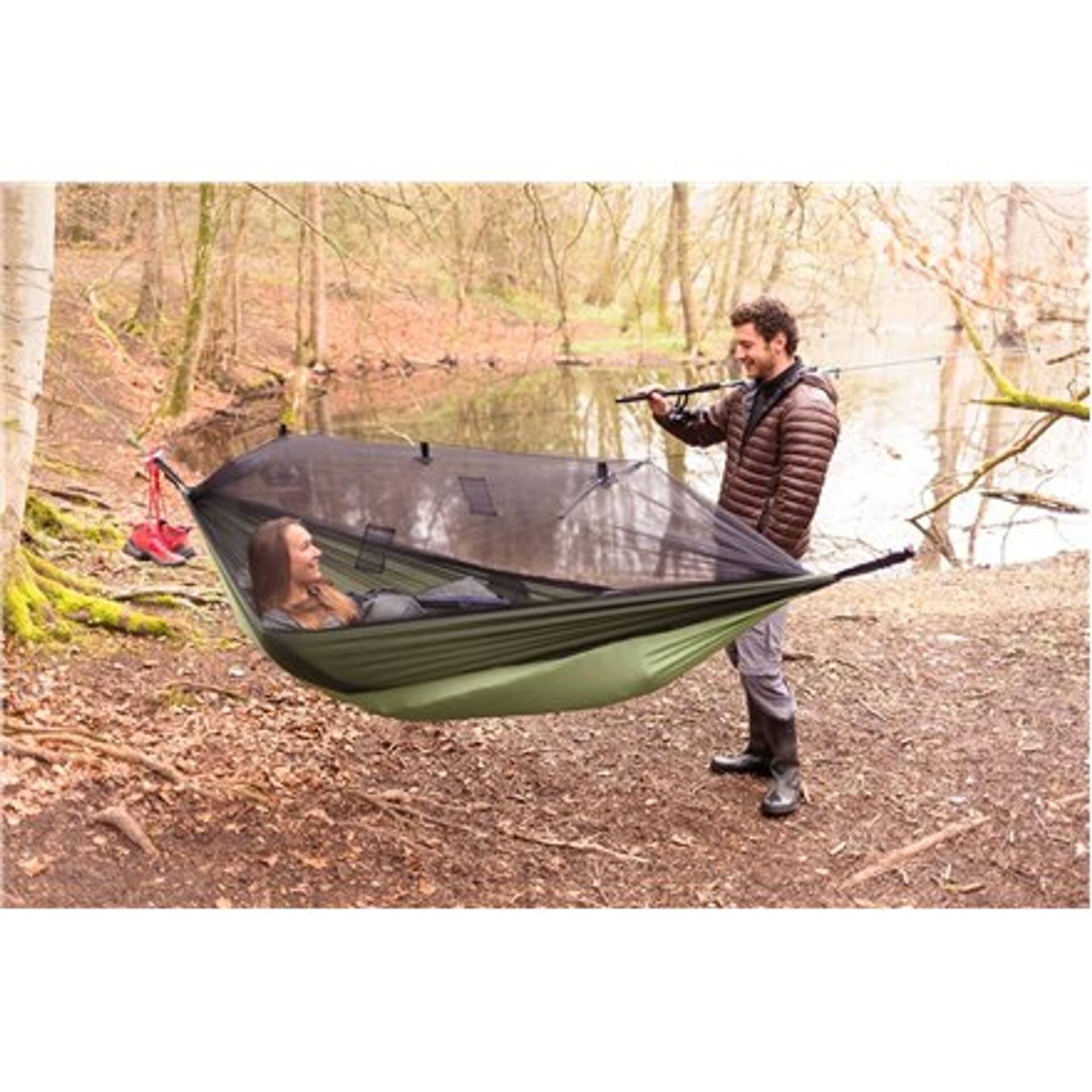 

Amazonas Moskito Traveller Thermo Travel Hammock, 275x140 cm, 200 kg