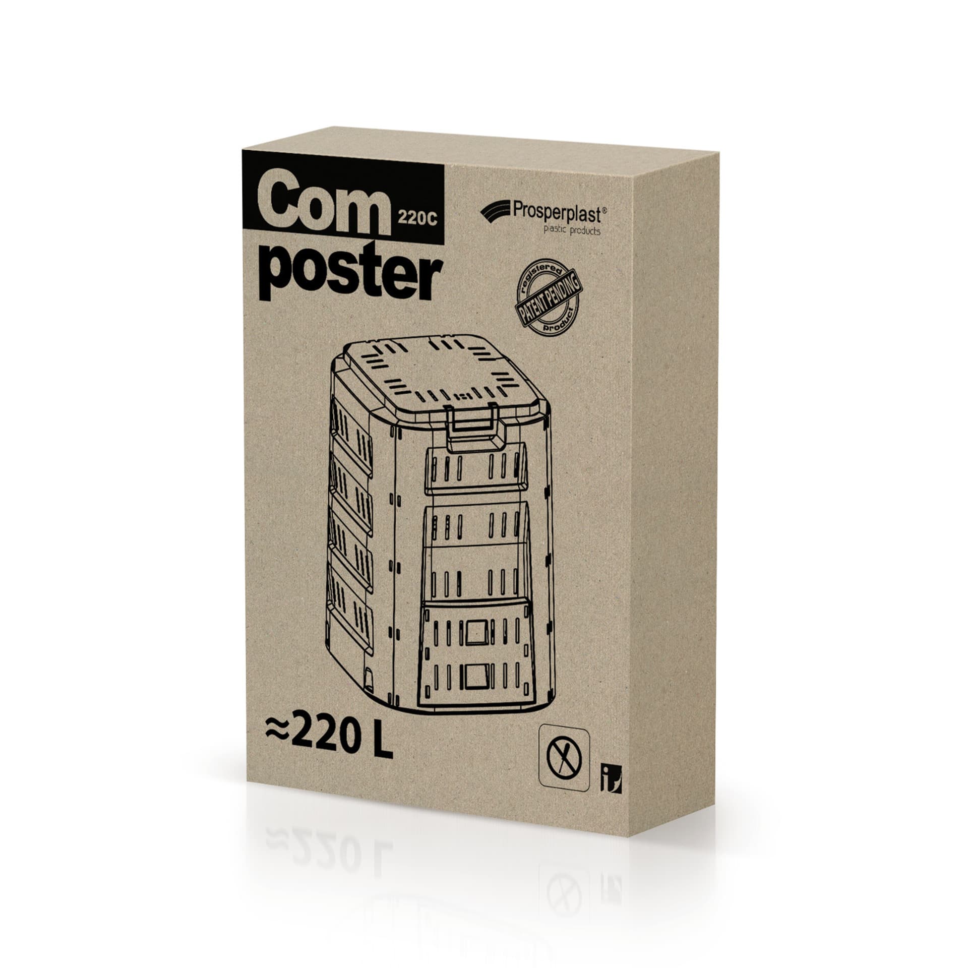 

Kompostownik 220L Compogreen IKST220C