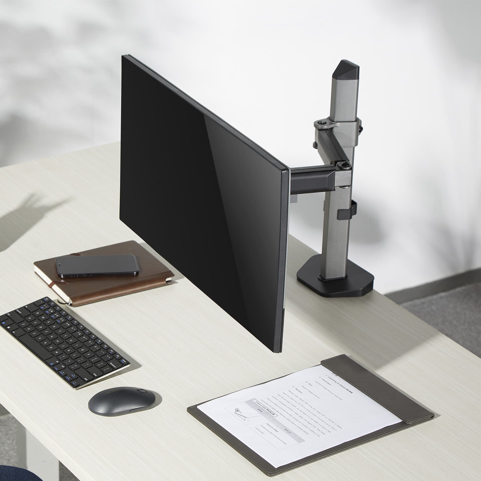 

Uchwyt przegubowy na monitor Deluxe Ergo Office, 17"-32", max. 9kg, ER-448