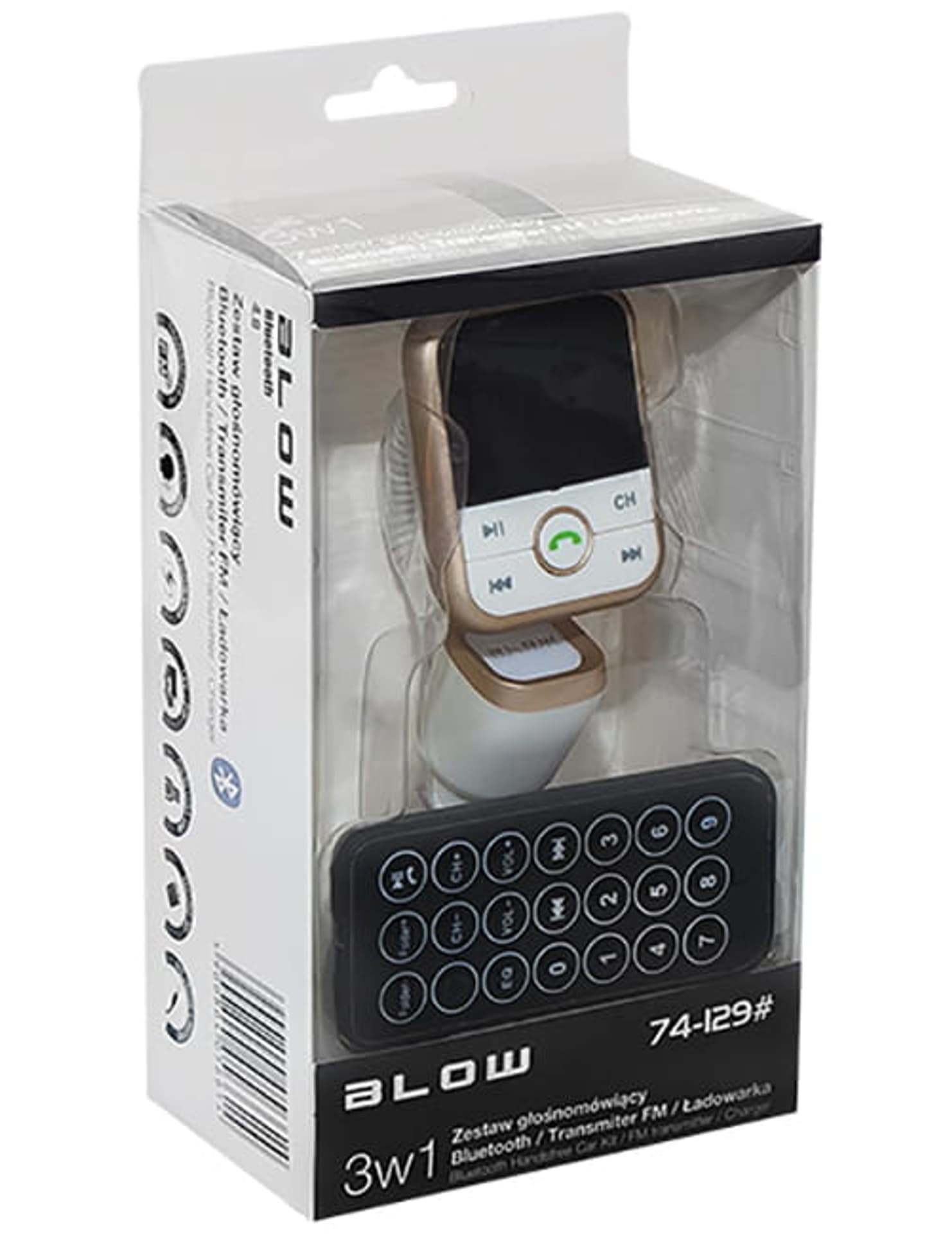 

Transmiter FM z Bluetooth i ładowarką Blow
