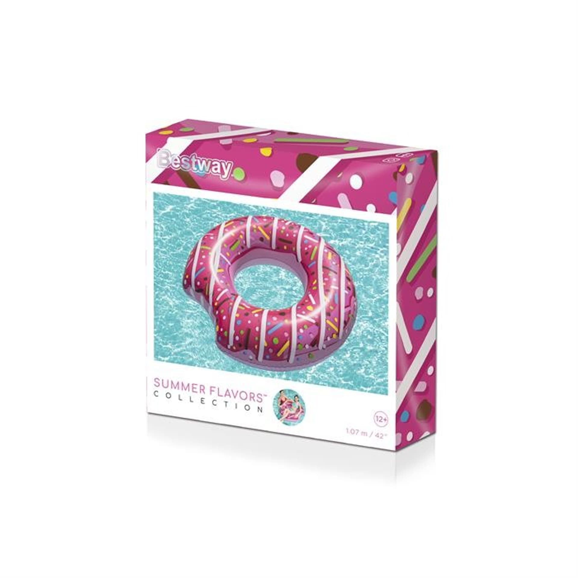 

Bestway 36118 KÓŁKO DO PŁYWANIA DONUT 107cm RÓŻ