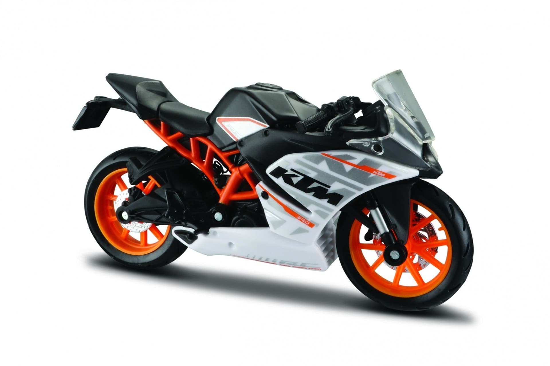 

Motocykl KTM RC390 z podstawką 1/18