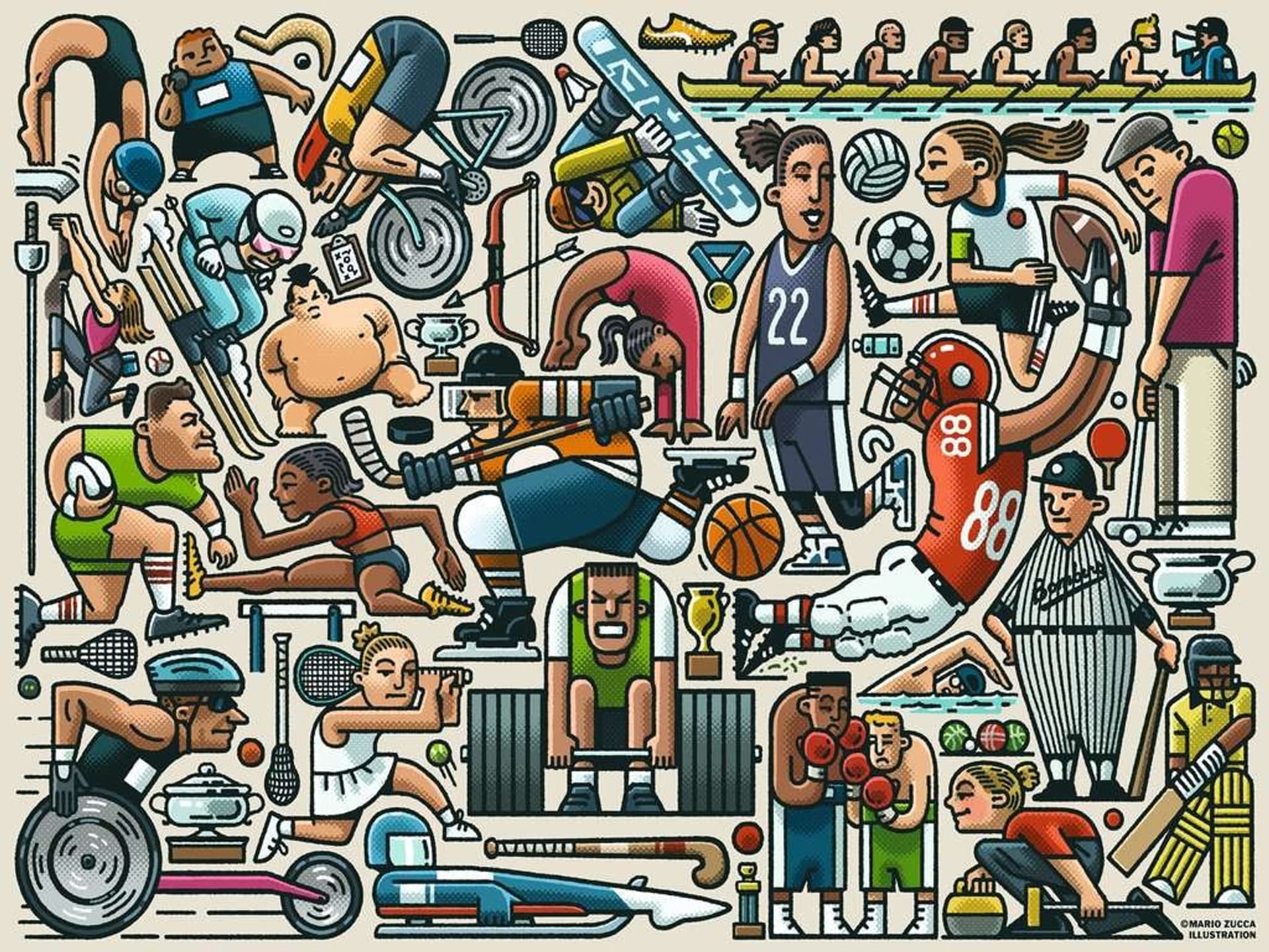 

Puzzle Duży Format Atleci 750 elementów