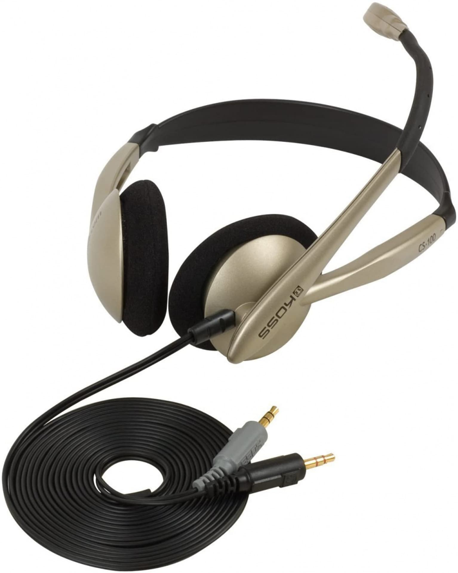 

Koss Headphones CS100 Wired, On-Ear, Microphone, 3.5 mm, Black/Gold