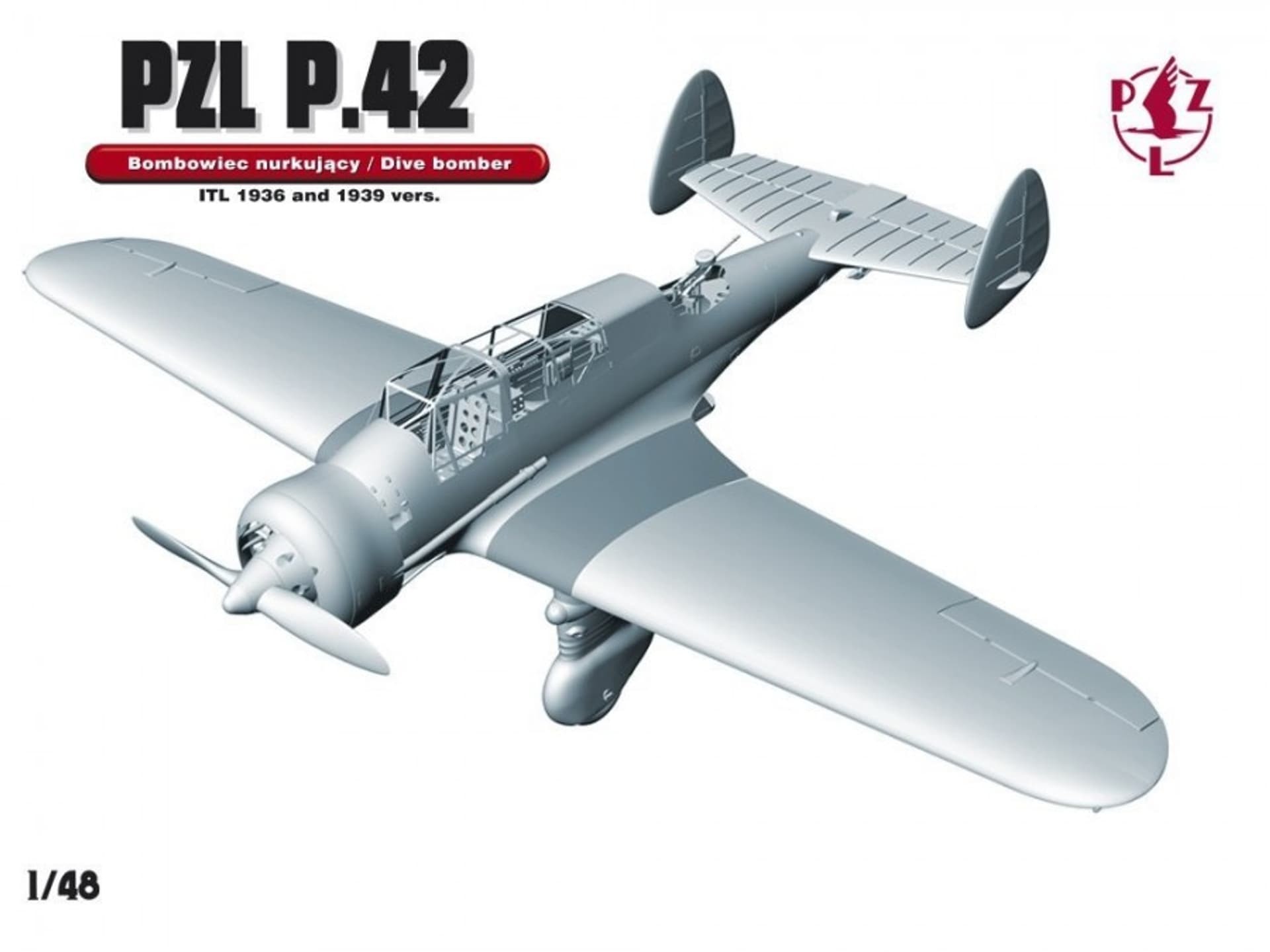

Model do Sklejania Samolot Bombowiec PZL P.42