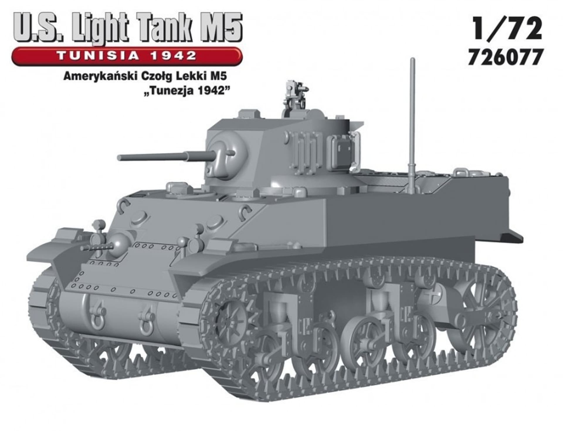 

Model do sklejania Czołg M5 TUNEZJA 1942