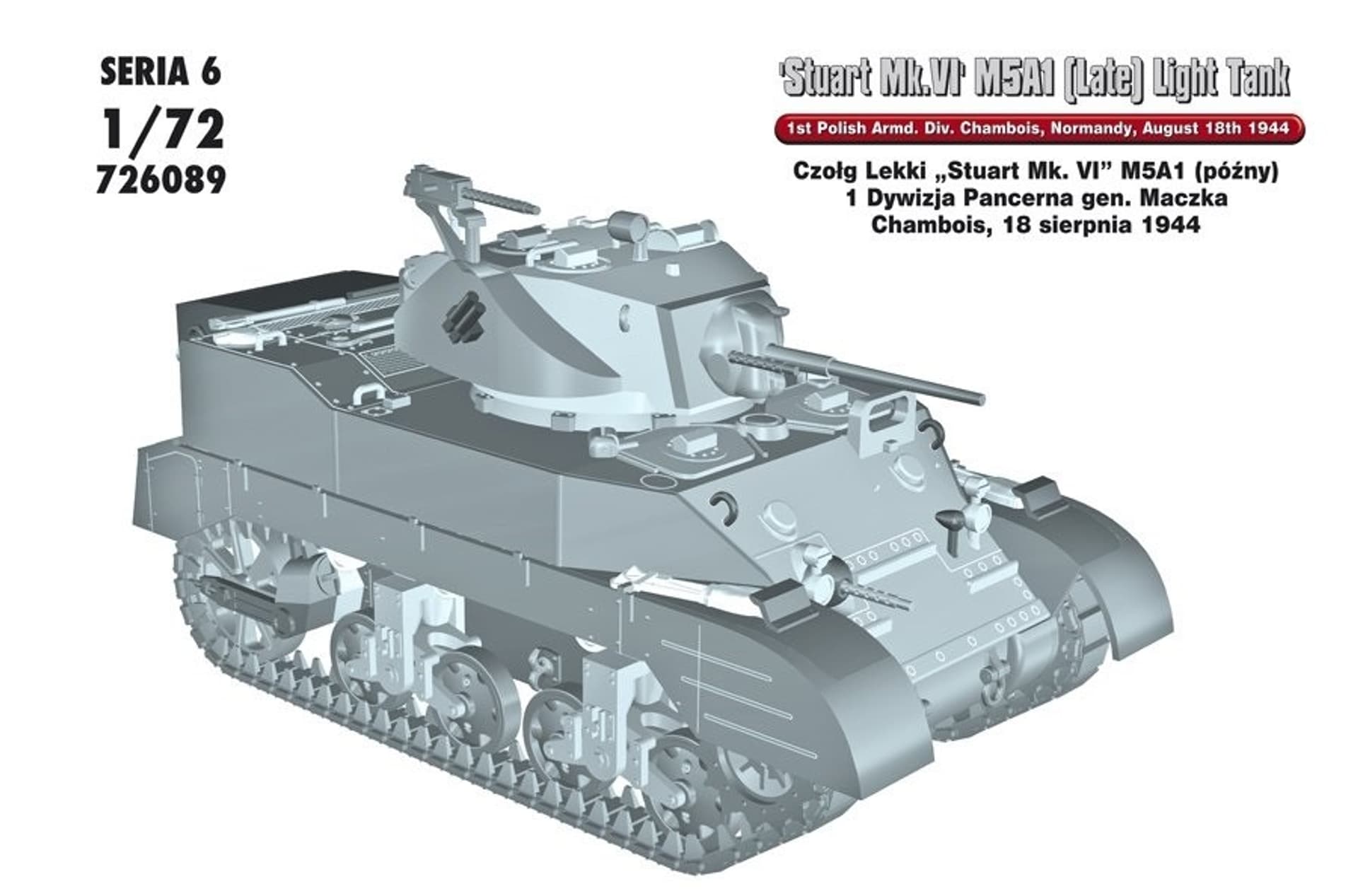 

Model do Sklejania Czołg Stuart Mk.VI M5A1