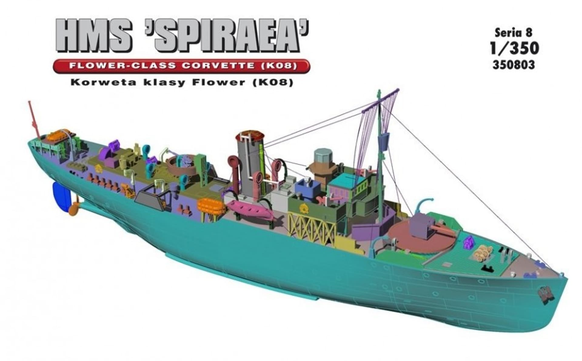 

Model do sklejania Statek Korweta HMS "SPIRAEA"