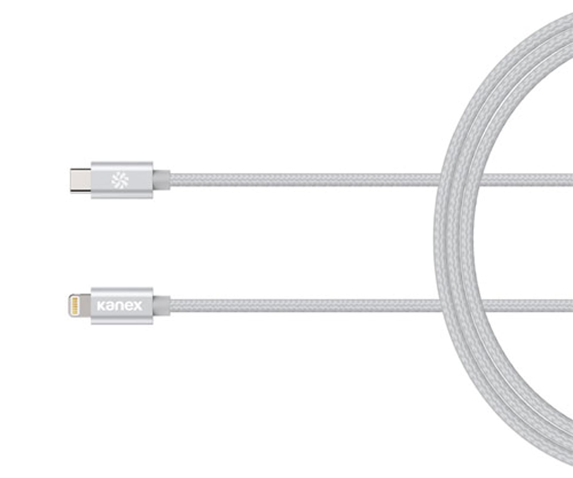 

Kanex DuraBraid - Kabel połączeniowy USB-C (Power Delivery) na Lightning certyfikat MFi 1,2 m (Silver)