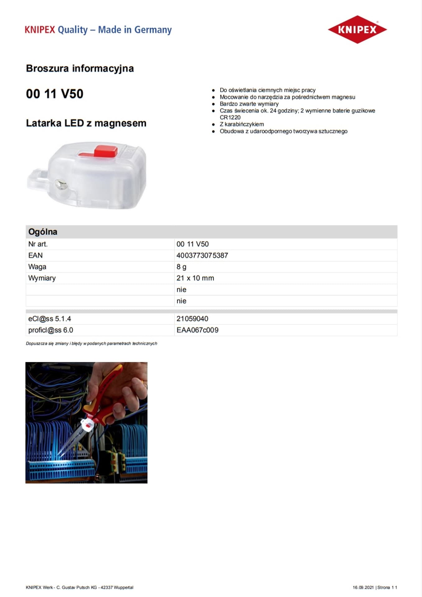 

LATARKA MAGNETYCZNA LED