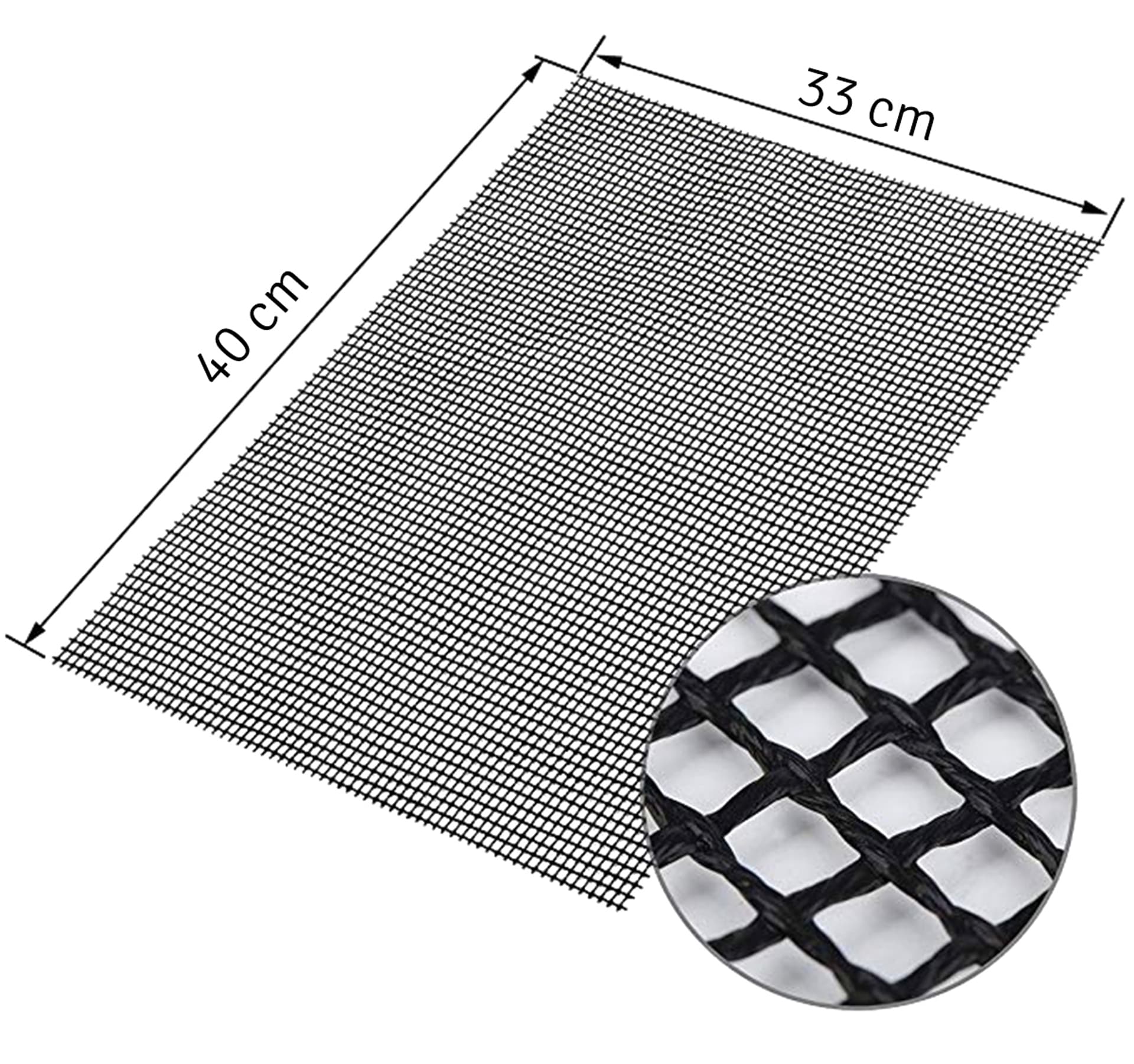 

AG666B Mata teflonowa siatka 40x33cm xl