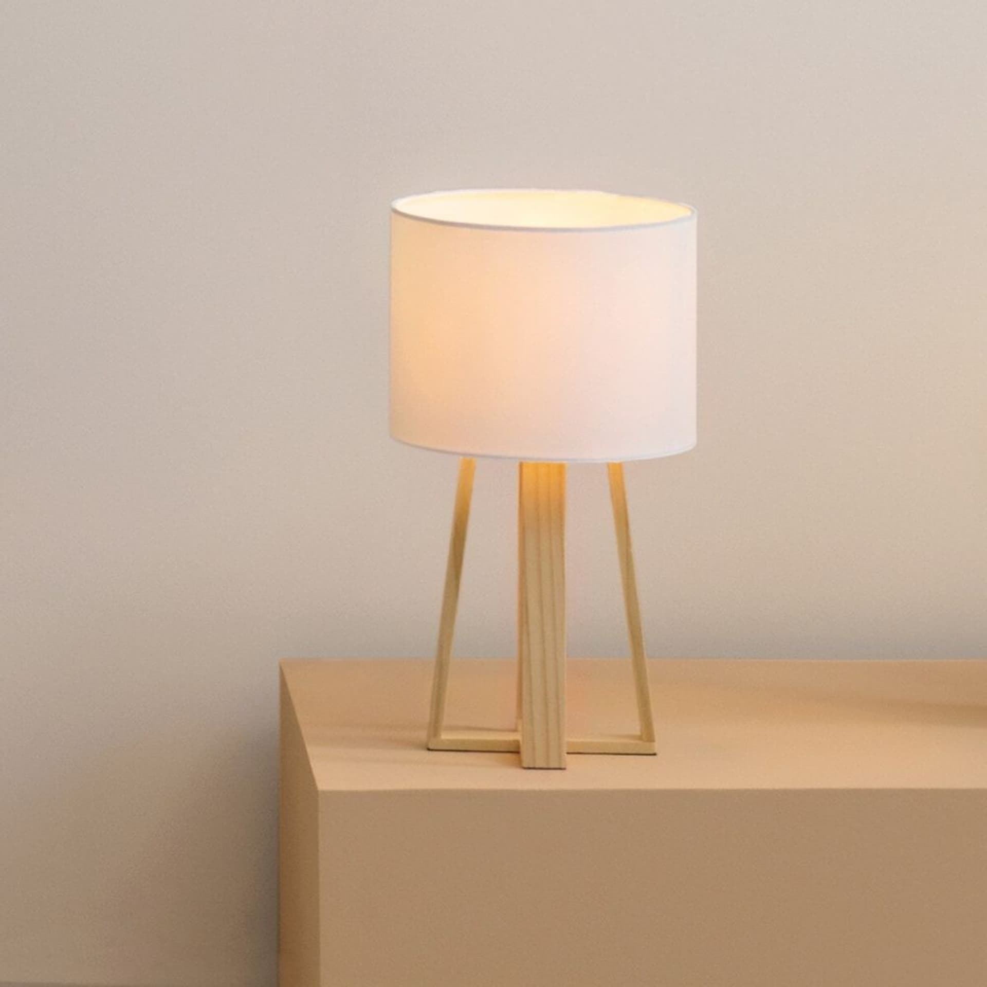 

Lampka nocna Molu biała 34,5 cm