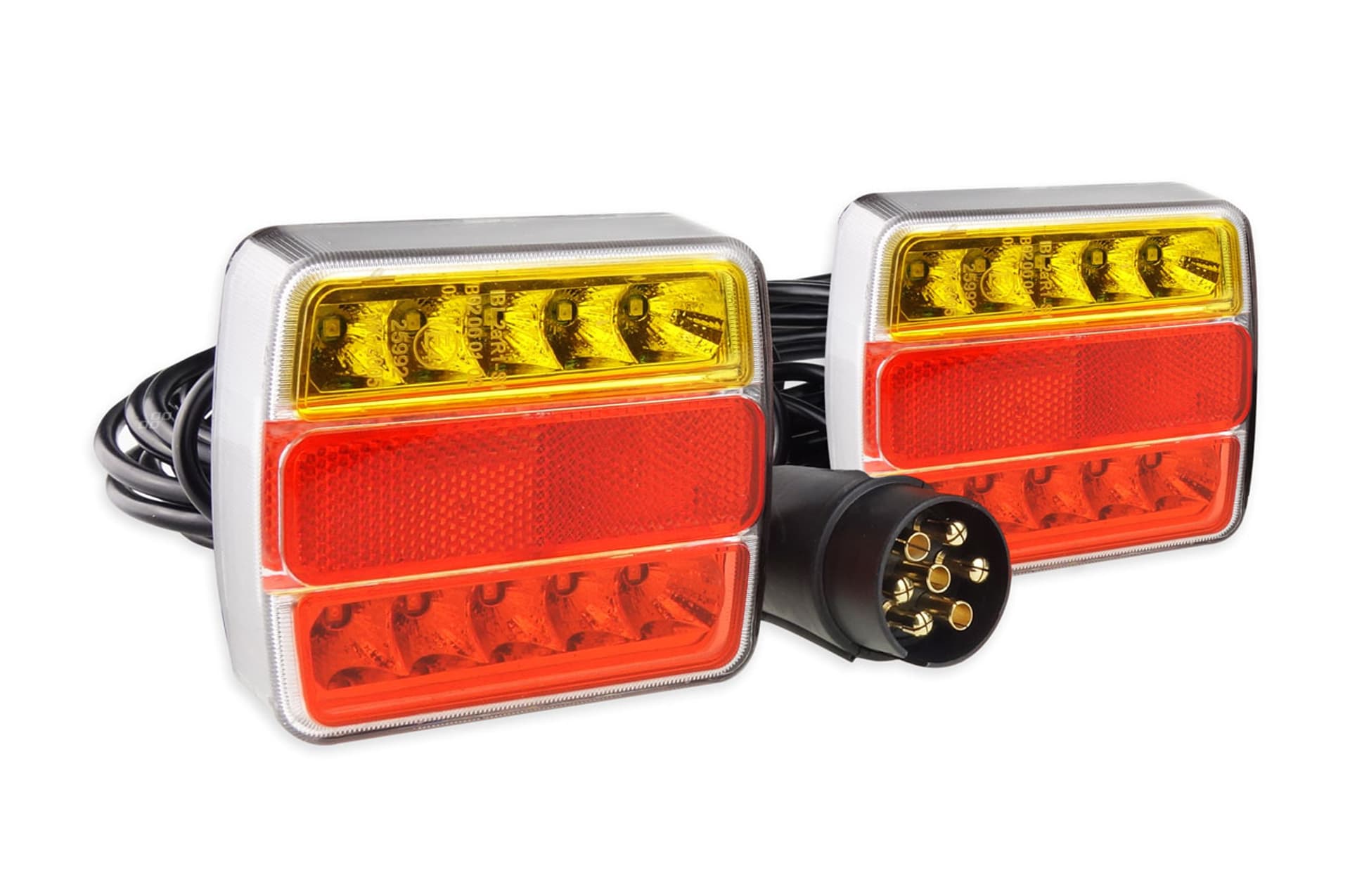 

Zestaw świateł led do przyczepki na magnes 12v amio-02141