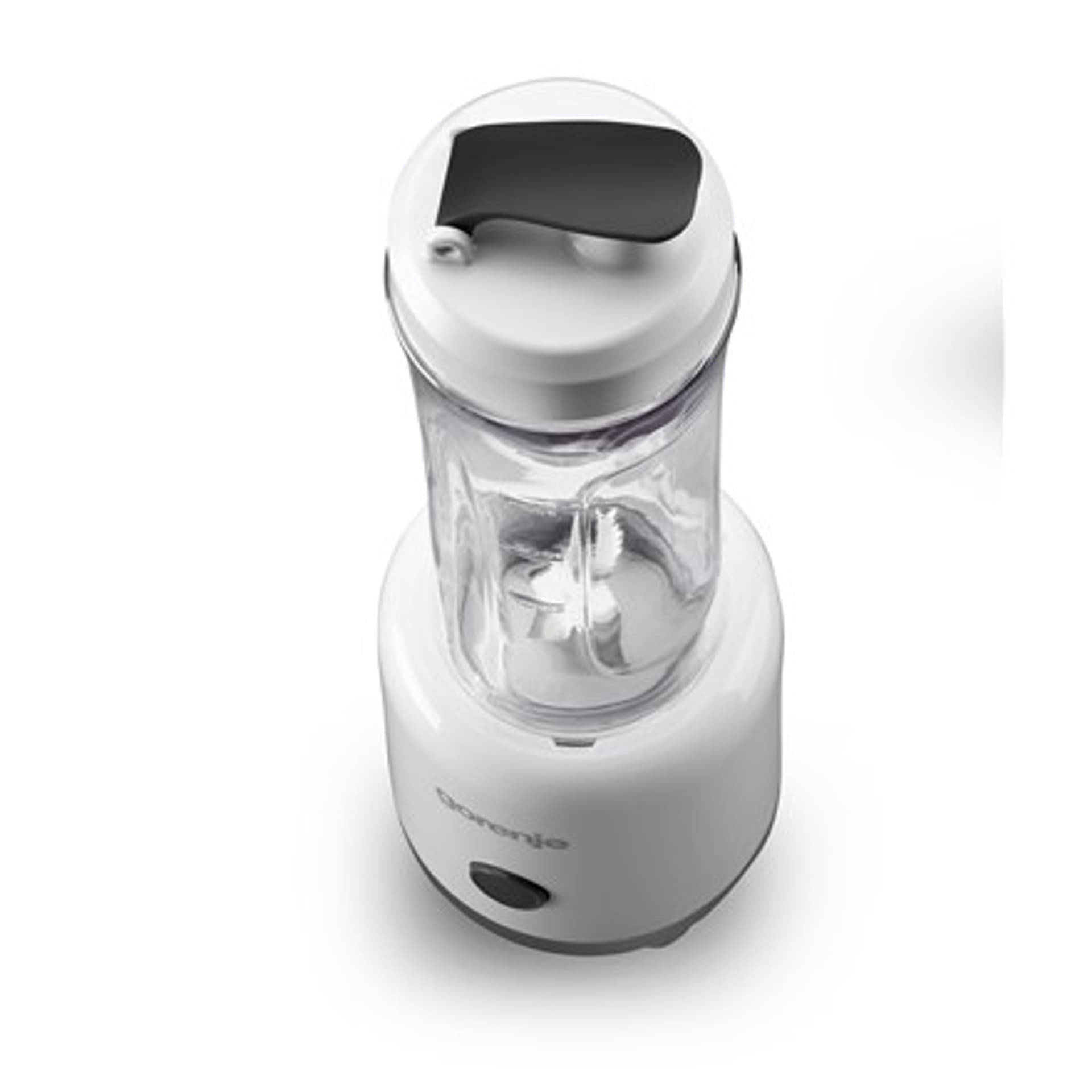 

Gorenje Blender BSM600LBW Osobisty, 300 W, Materiał słoika z tworzywa sztucznego, Pojemność słoika 0,6 L, Kruszenie lodu, Biały