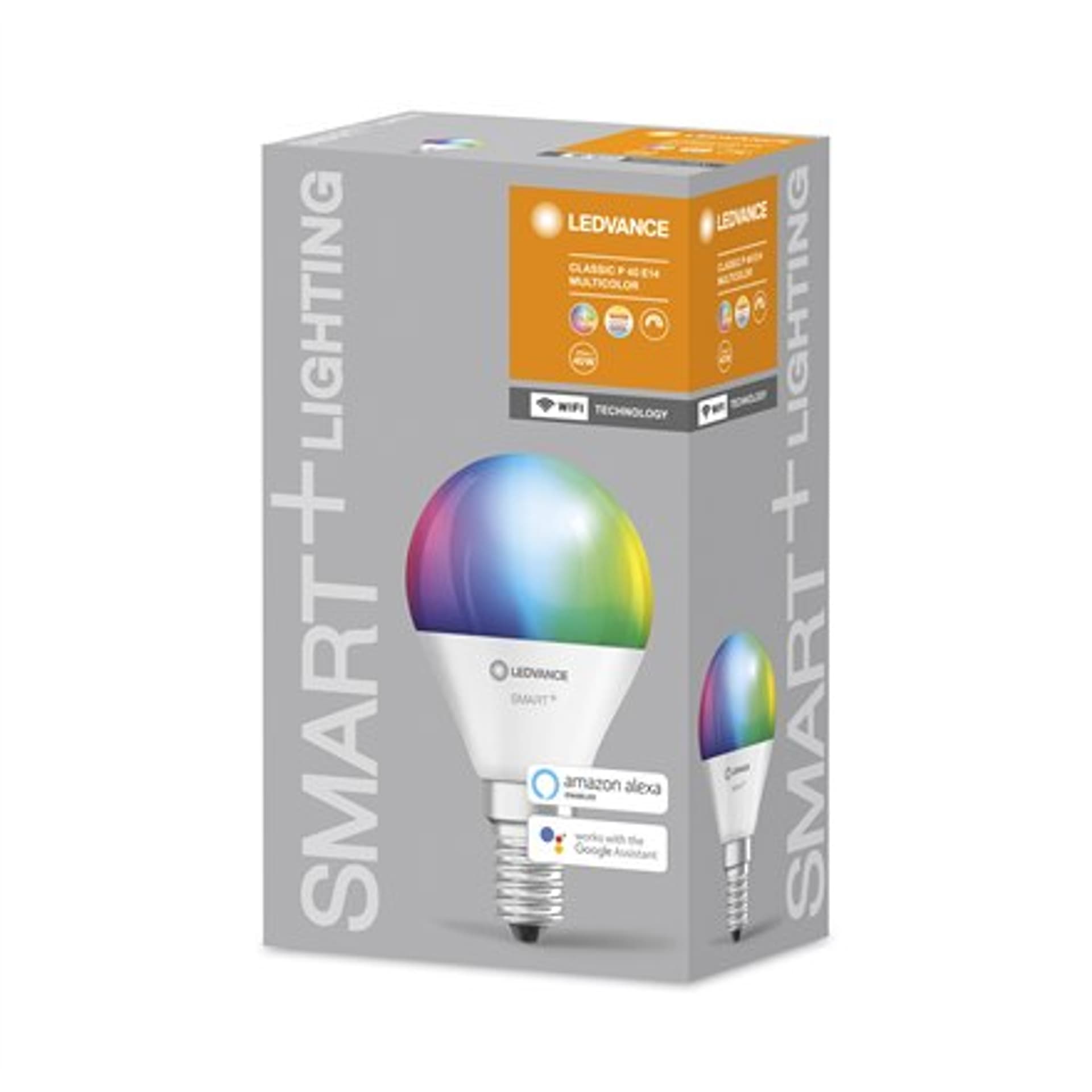 

Ledvance SMART+ WiFi Classic Mini Bulb RGBW Multicolour 40 5W 2700-6500K E14