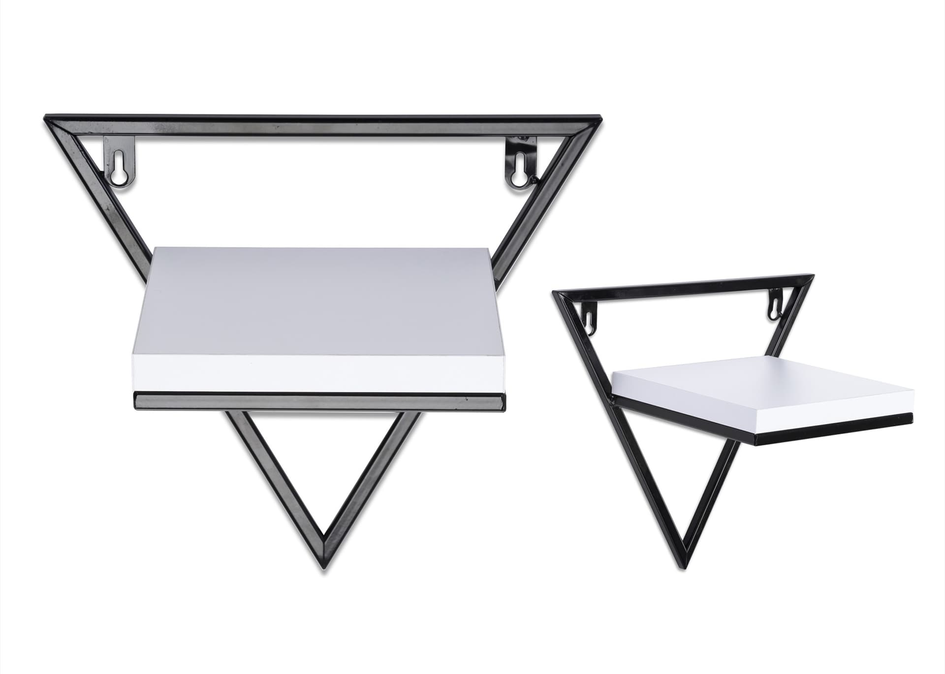 

Półka wisząca metalowa z blatem białym 28 cm LOFT