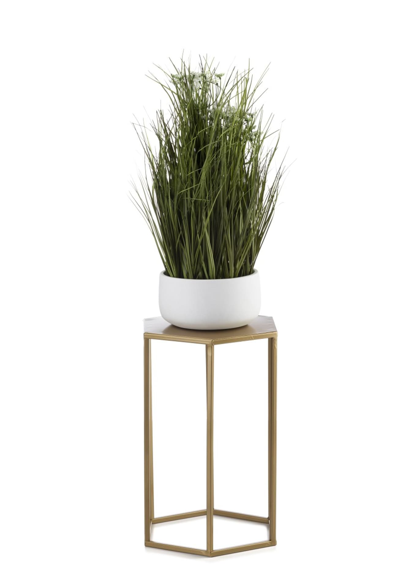 

Kwietnik stojący na kwiaty złoty 40 cm GLAM