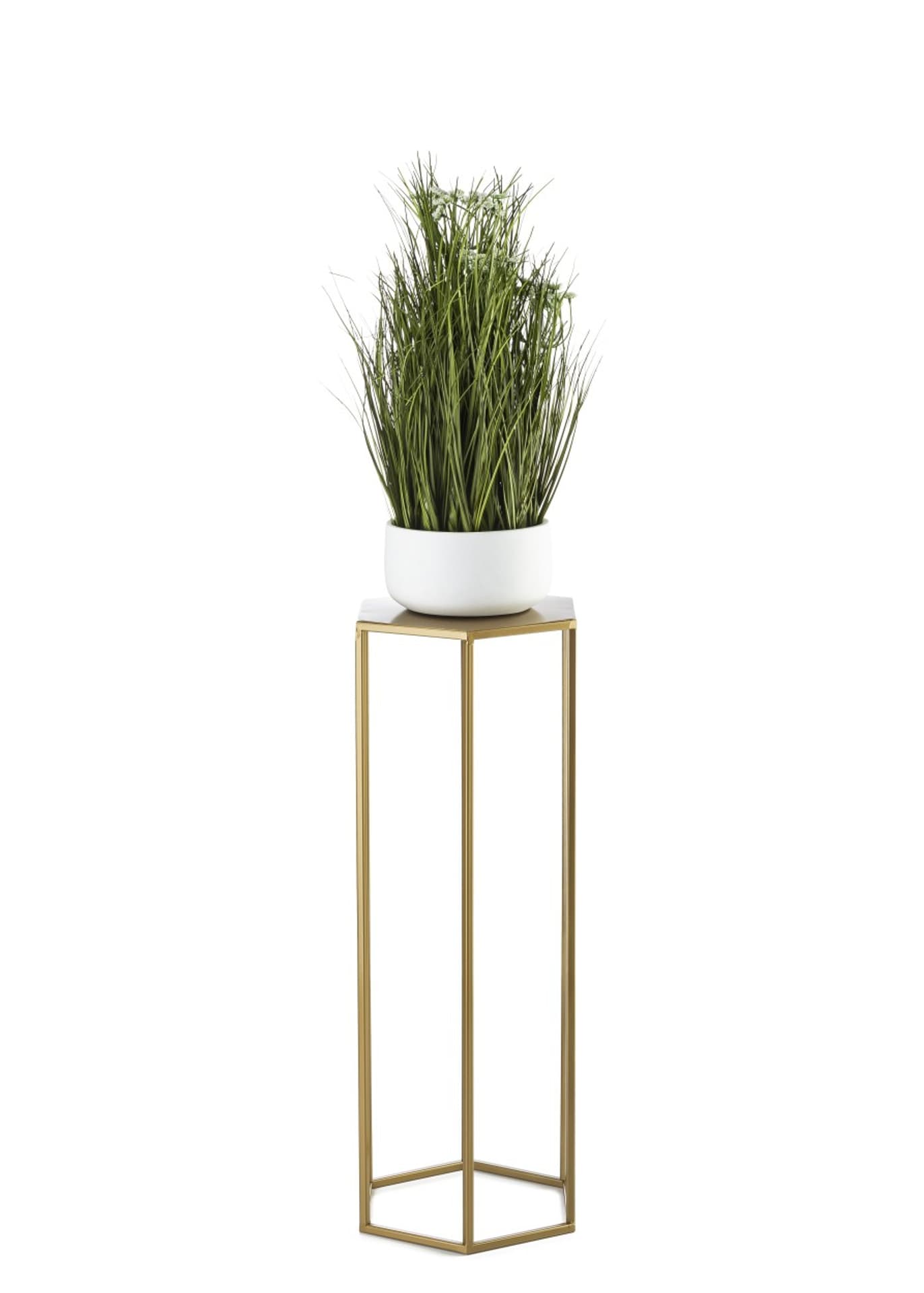 

Kwietnik stojący 70 cm na kwiaty złoty GLAM