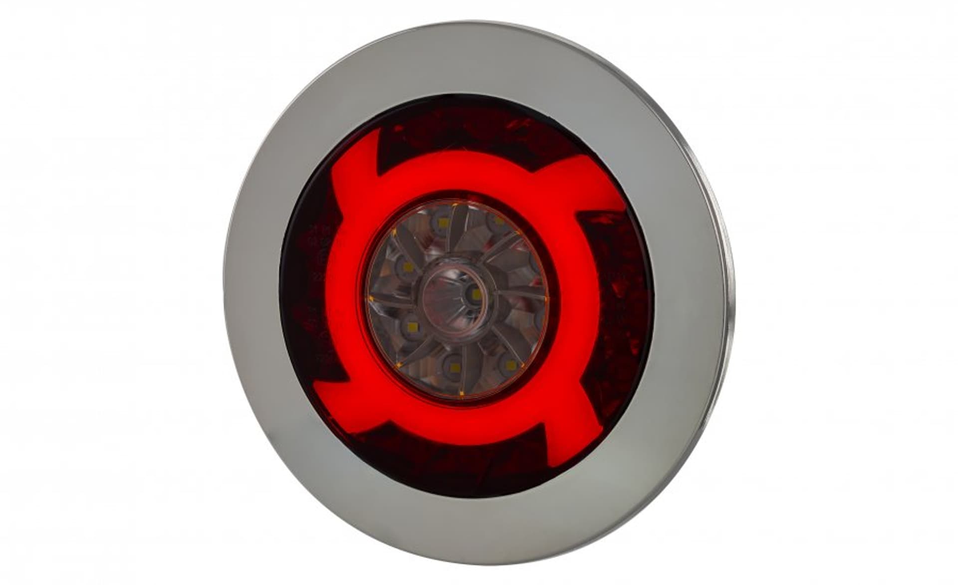 

Lampa zespolona tylna hor 75 - lucy, diodowa 12/24v (z pierścieniem, światło cofania, światło przeciwmgielne, światło pozycyjne, przewód 4x0,5 mm2