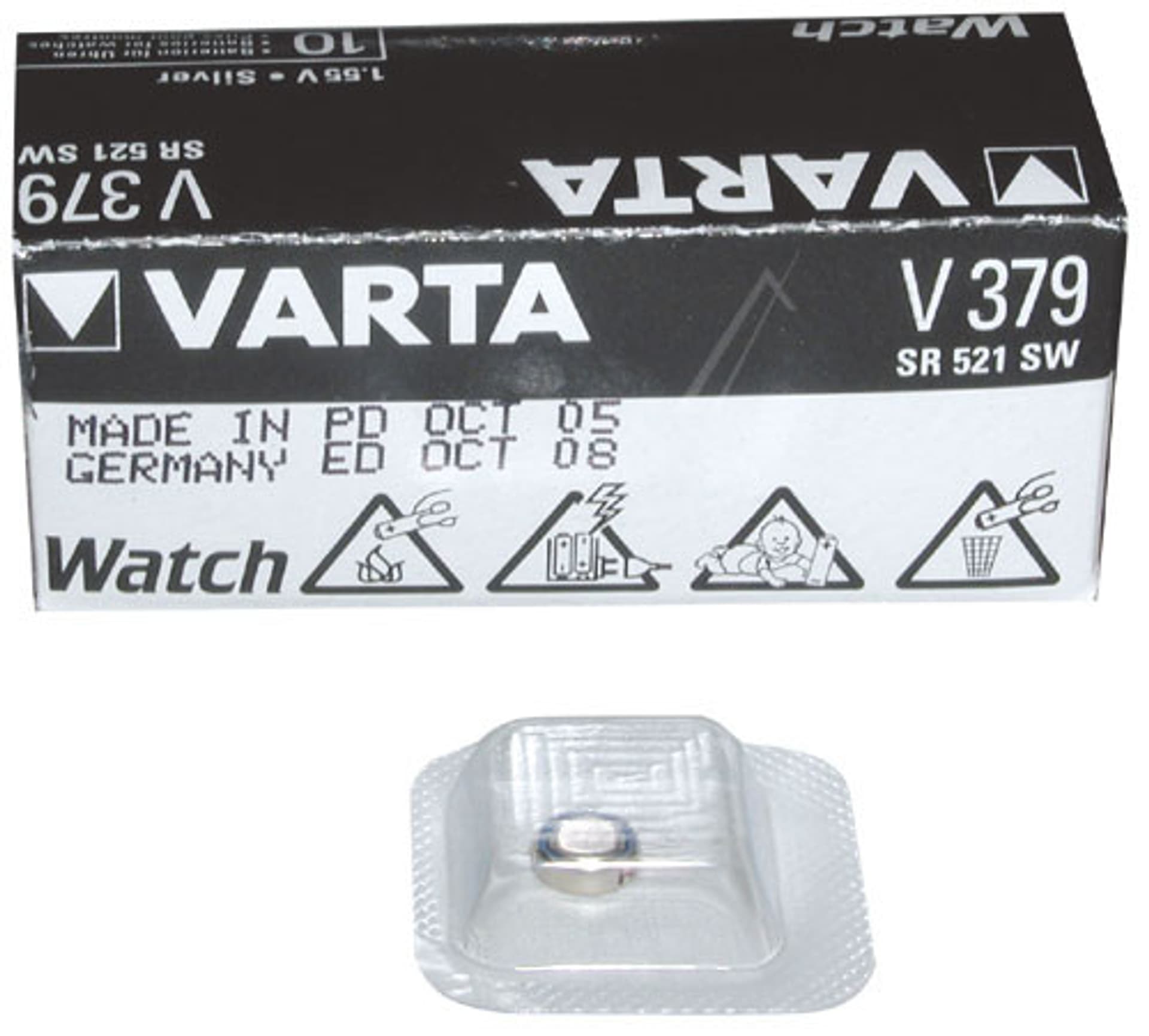 

Bateria AG0 V379 379 LR521 SR521 Varta