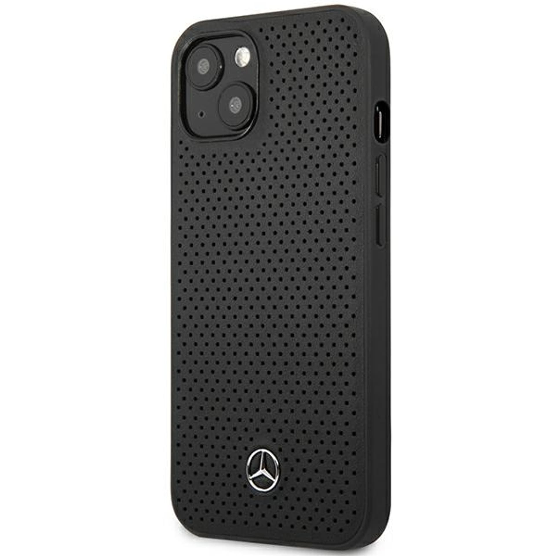 

Mercedes MEHCP13MDELBK iPhone 13 6,1" czarny/black hardcase Leather Perforated