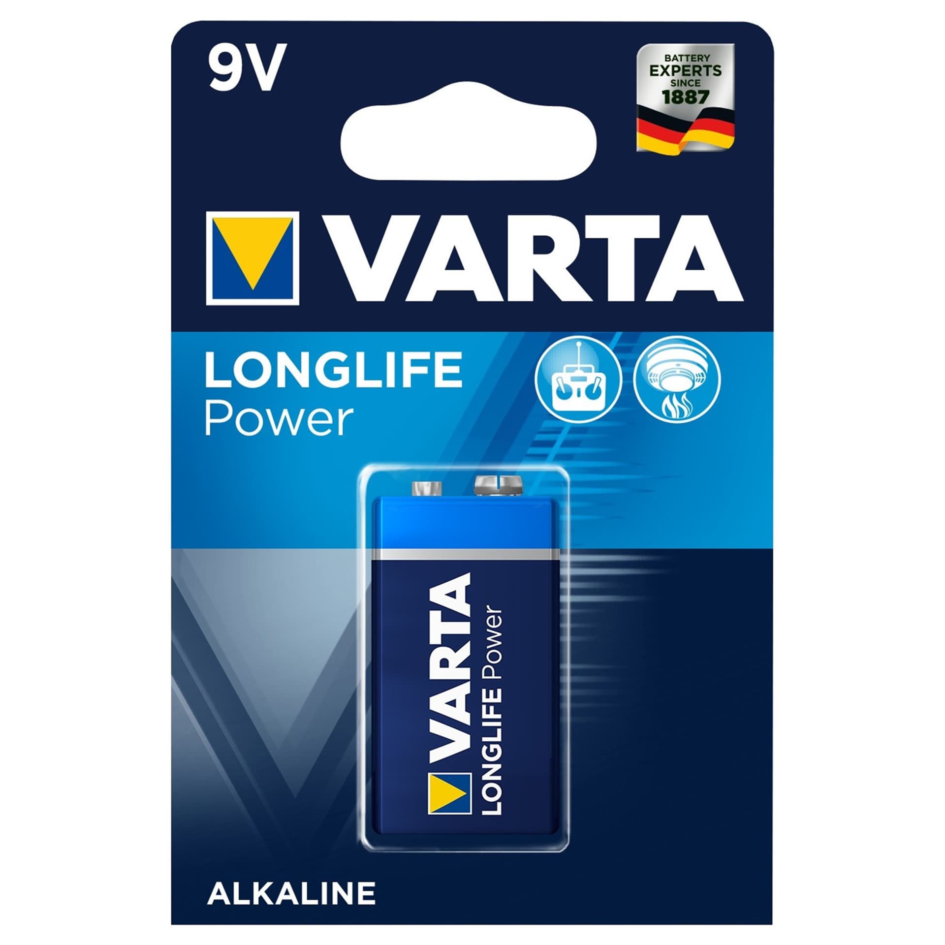 

Bateria 6LR61 R-9 9V alkaliczna Varta Longlife Power