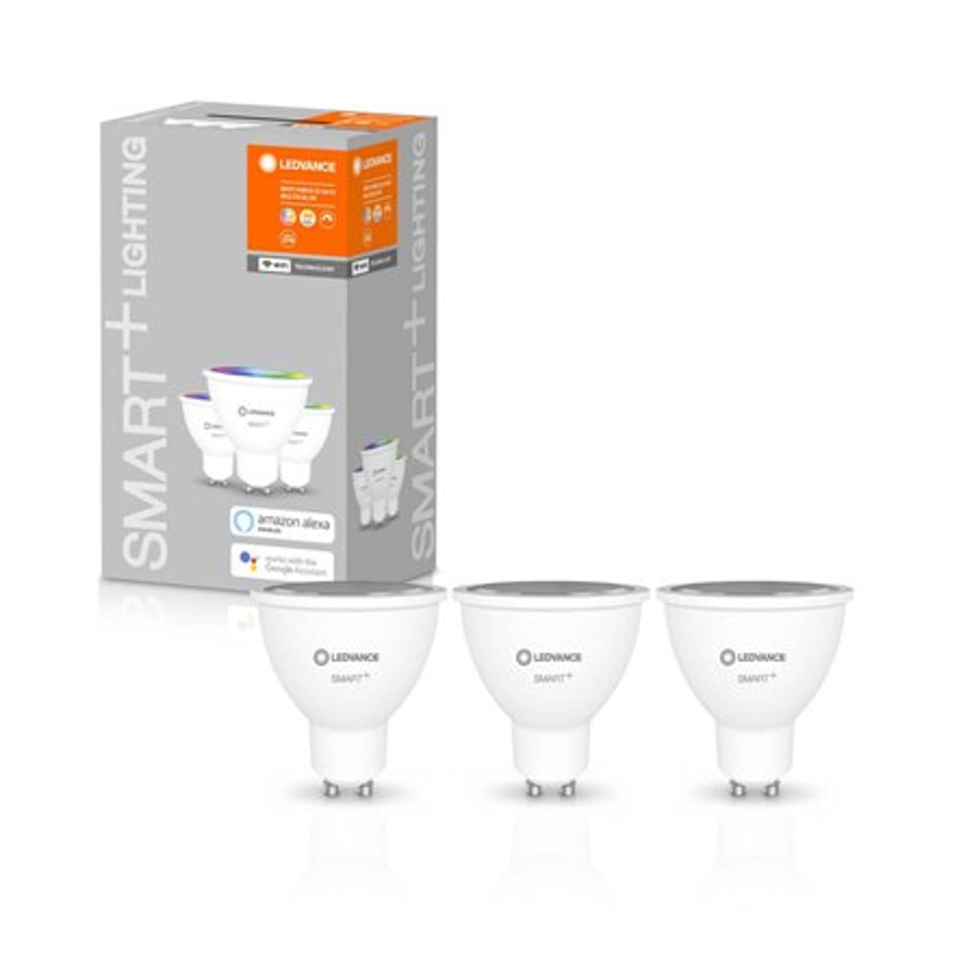 

Ledvance SMART+ WiFi Spot RGBW Multicolour 40 5W 45 2700-6500K GU10, 3pcs pack