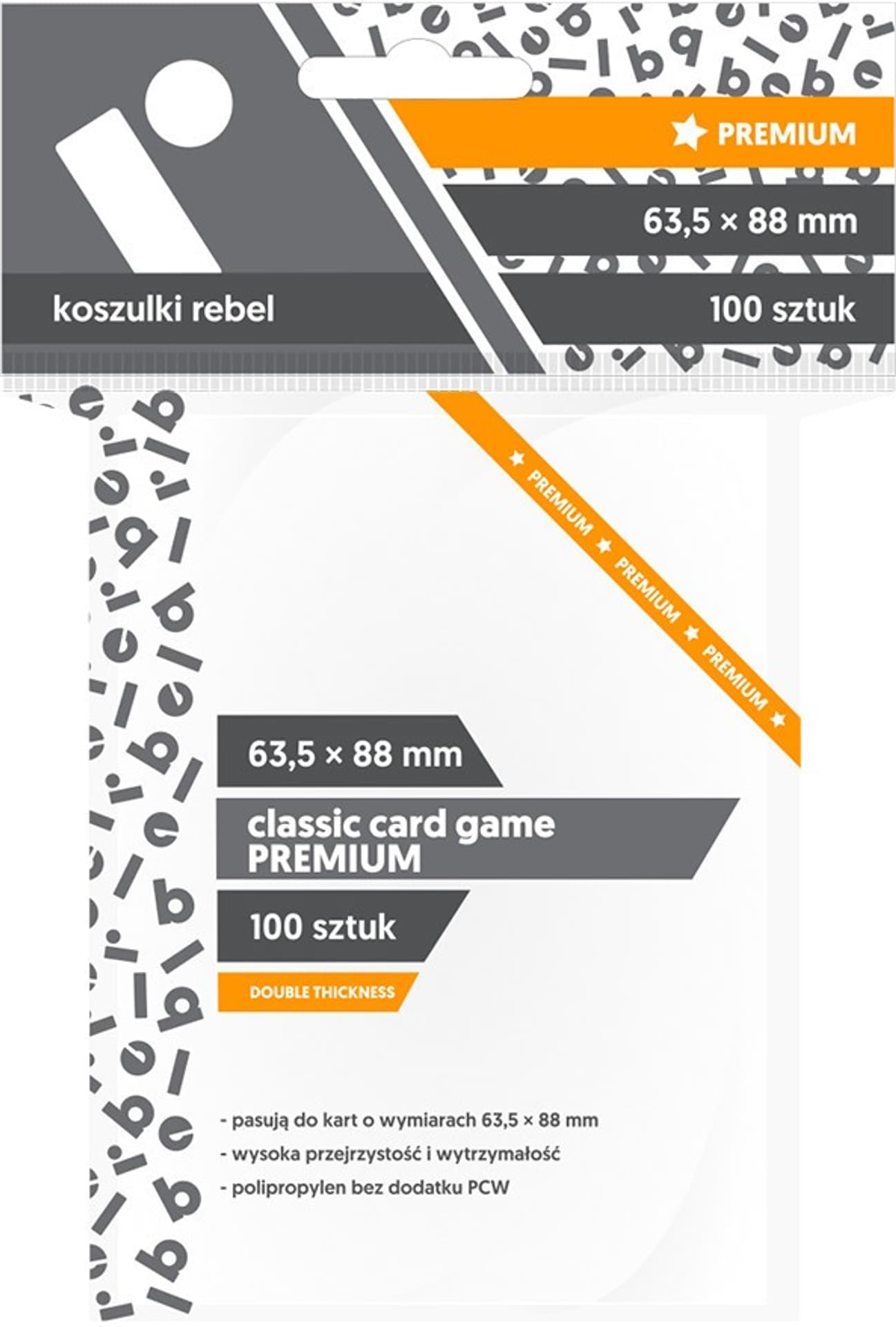 

Koszulki Rebel (63,5x88mm) Classic Card Game PREMIUM, 63.5x88mm) classic card game premiu