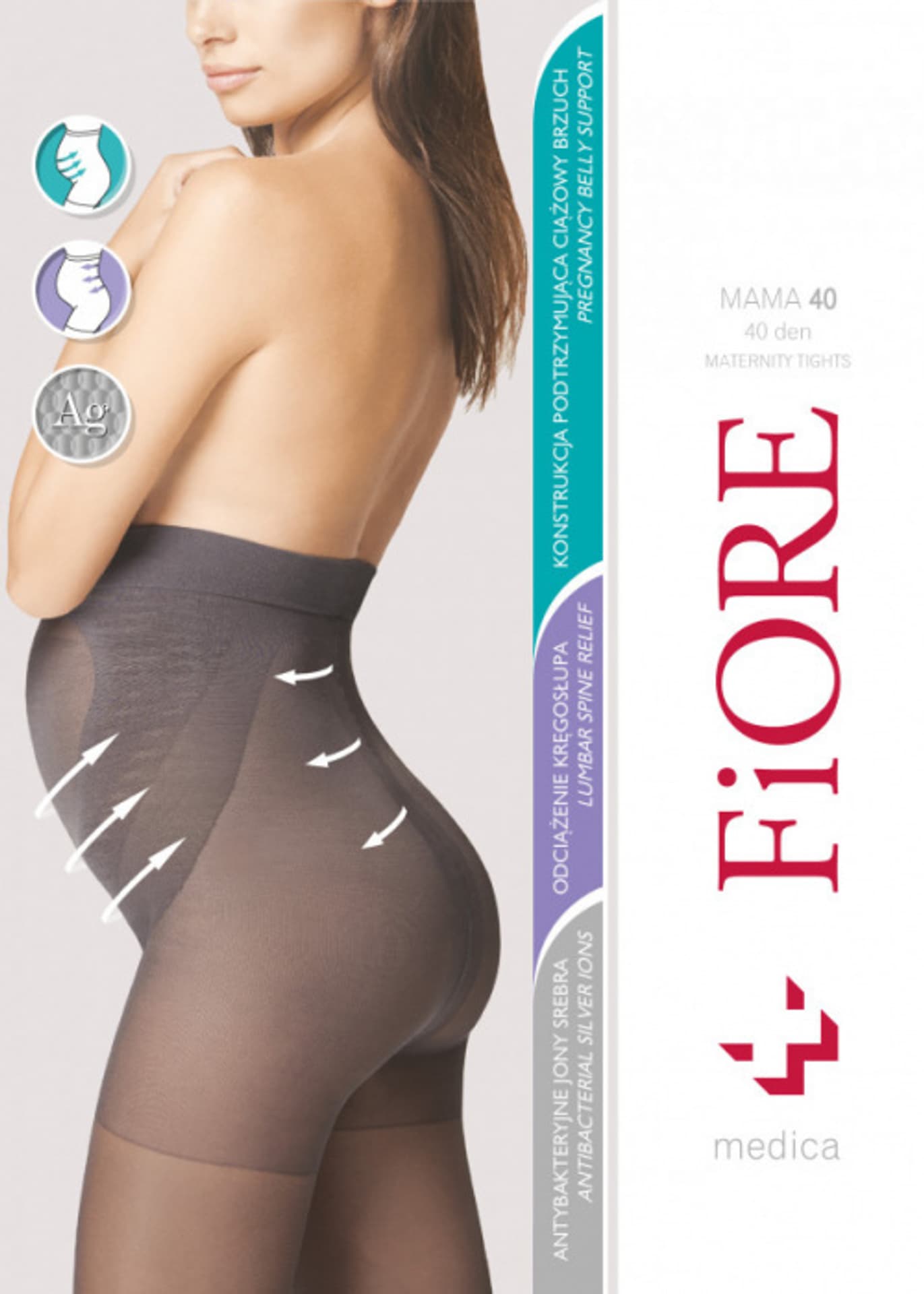 

Fiore Mama 40 den M5209 rajstopy ciążowe