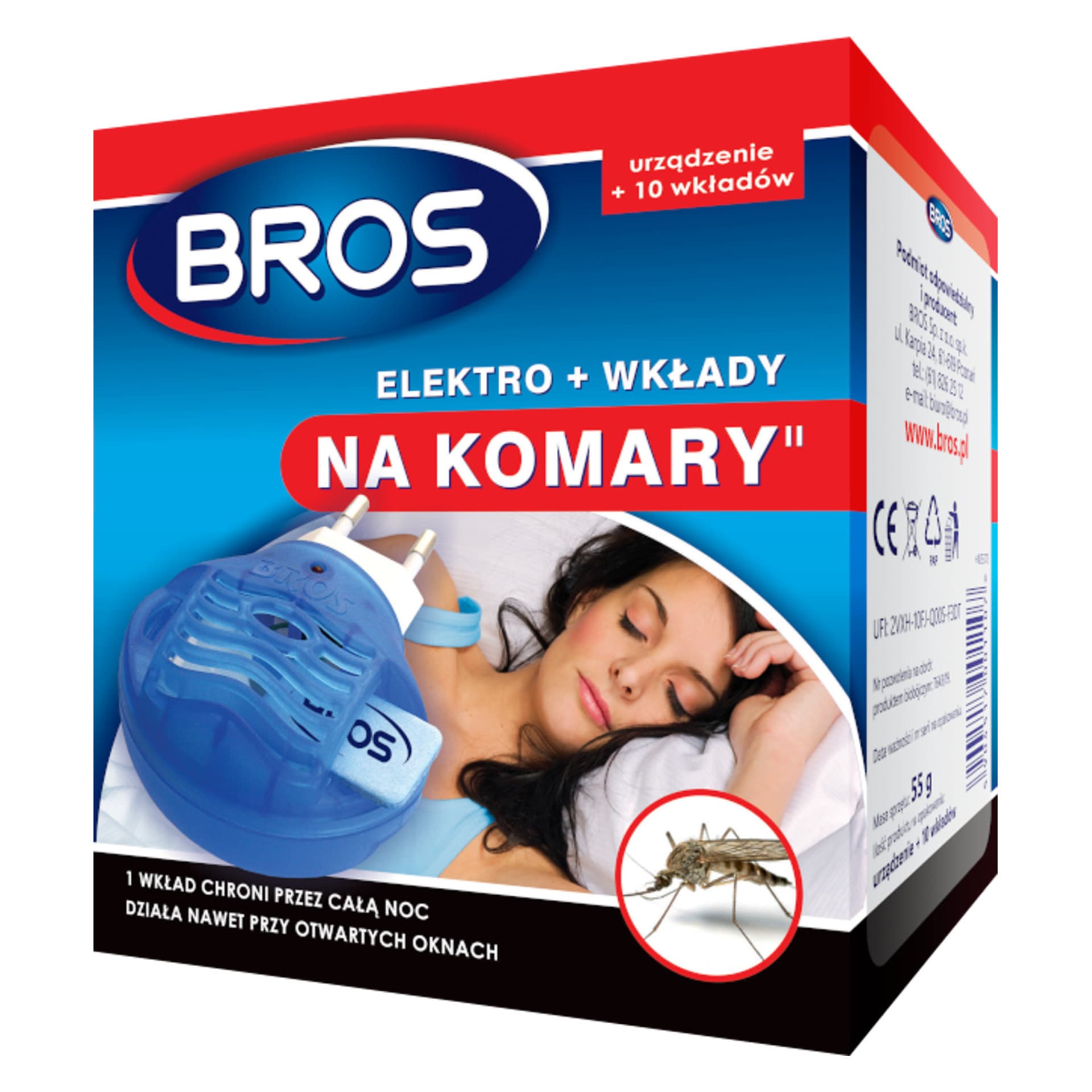 

Elektro na komary Bros + 10 wkładów