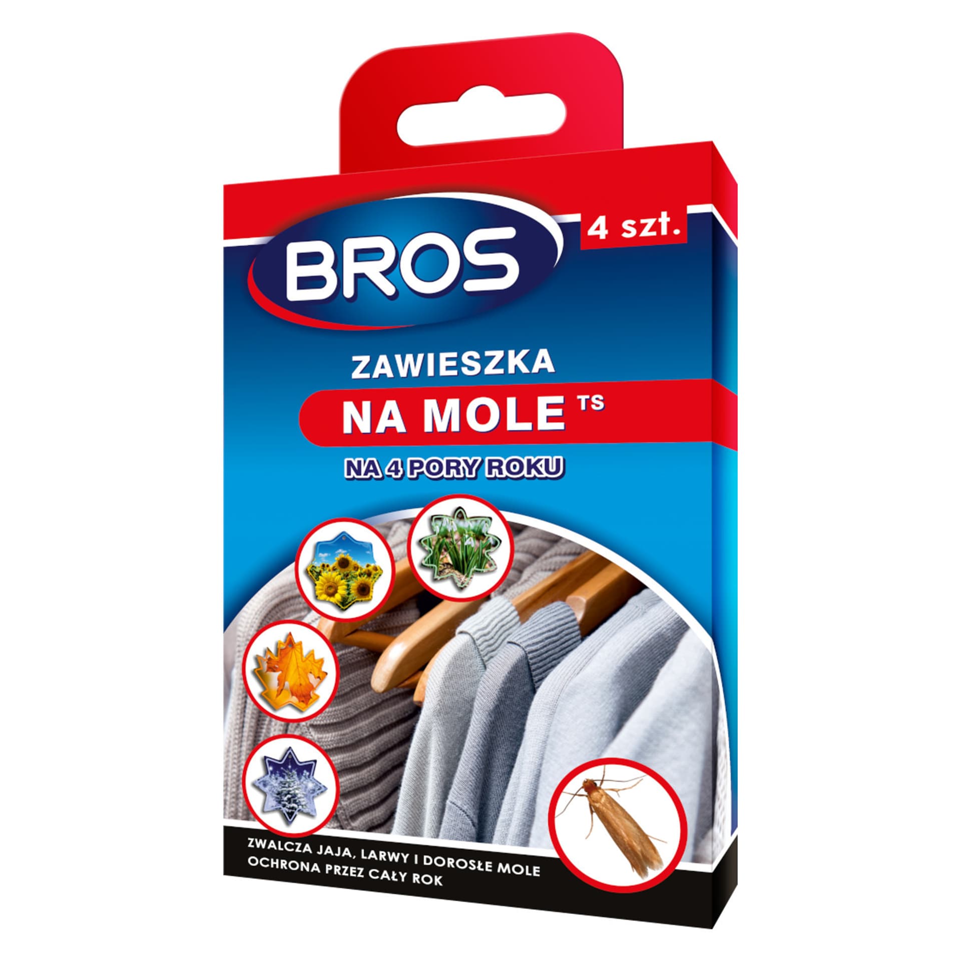 

Zestaw 4 zawieszek na mole Bros 4 pory roku