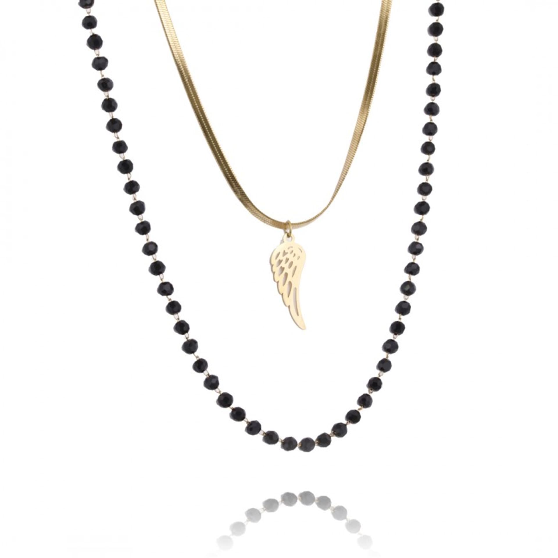 

Naszyjnik stal chirurgiczna pozłacana 14k gold NST1433