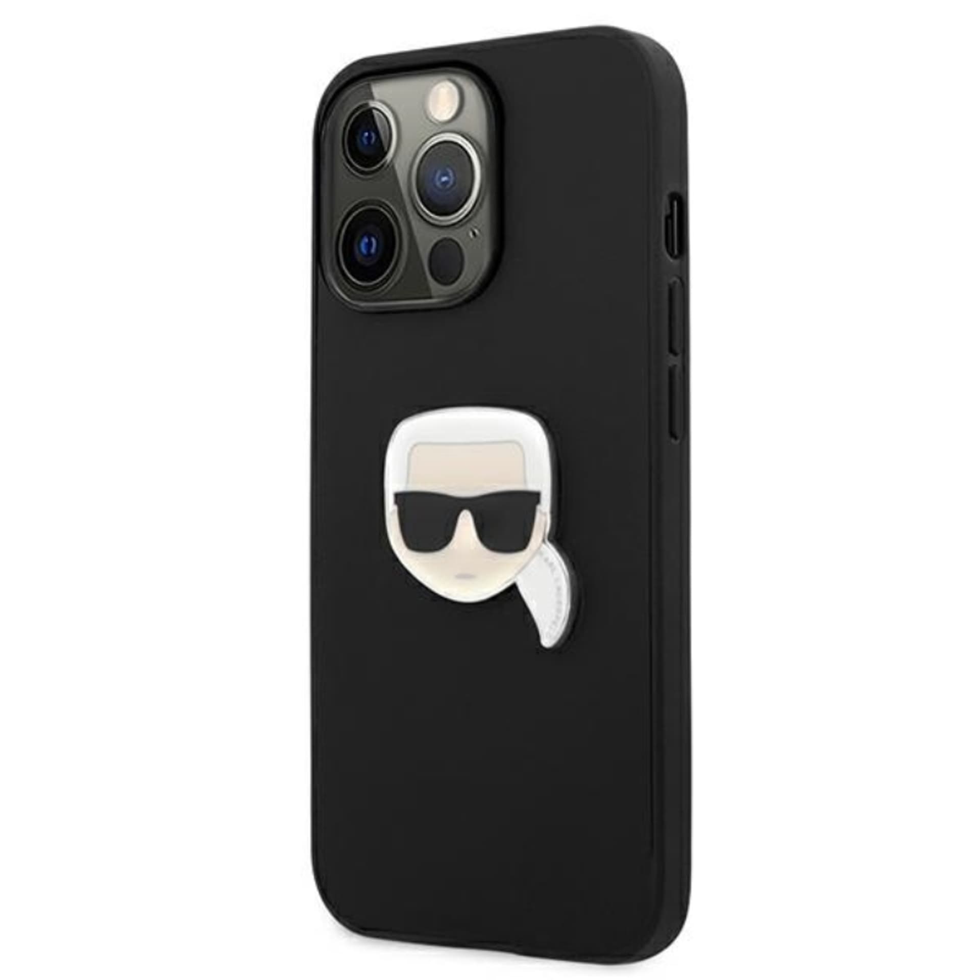 

Karl Lagerfeld PU Leather Karl's Head Metal - Etui iPhone 13 Pro (czarny)