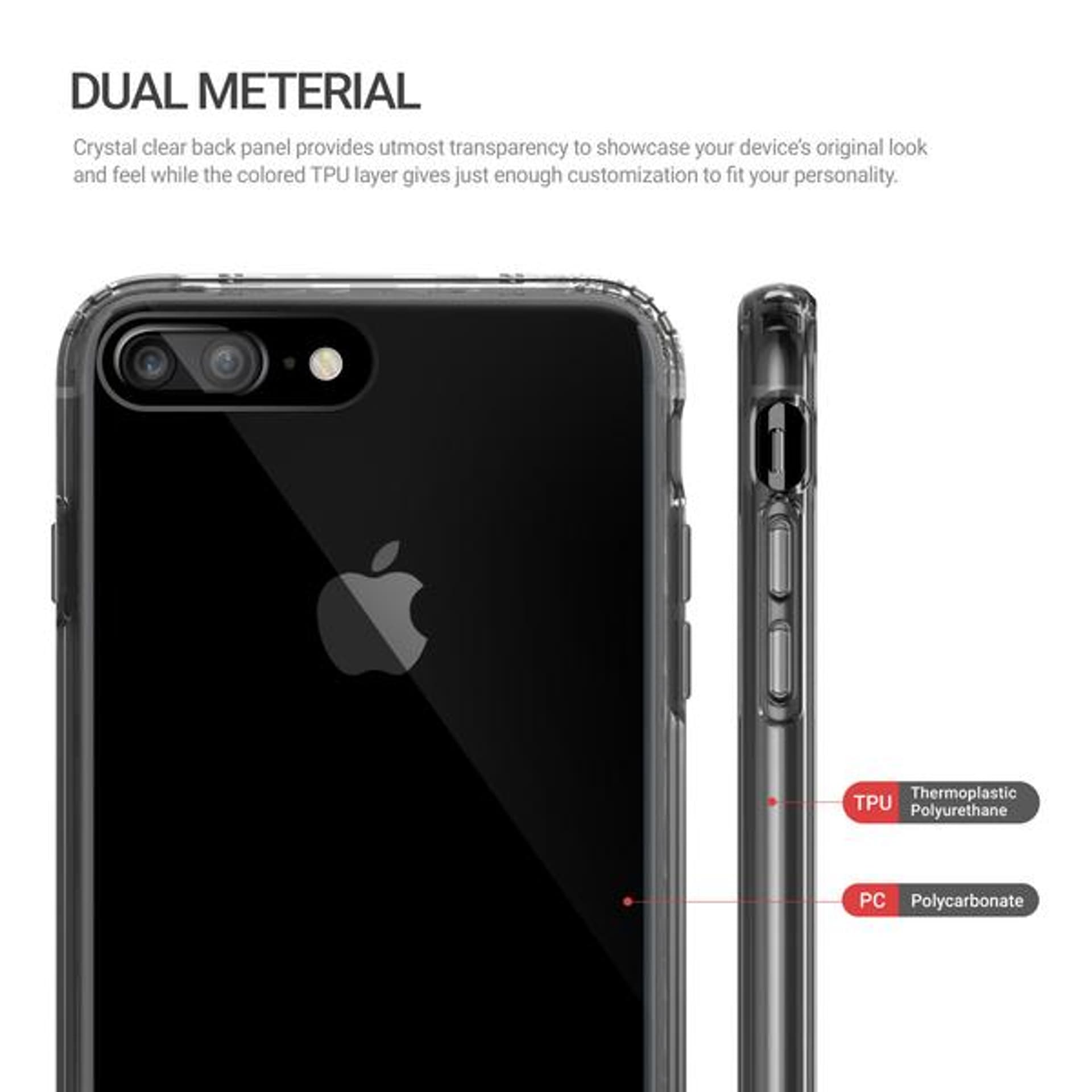 

Obliq Naked Shield - Etui iPhone 8 Plus / 7 Plus (Smoky Black)