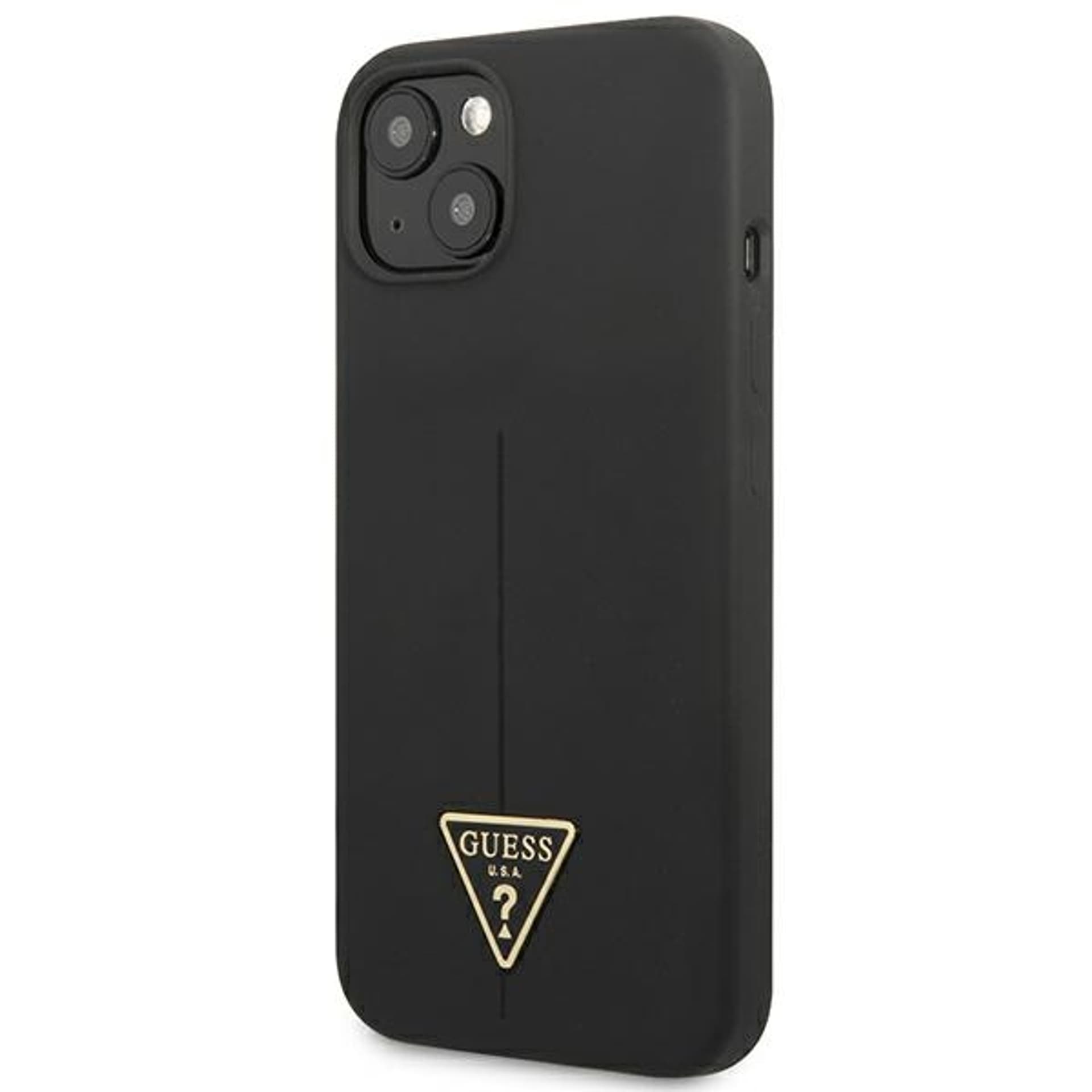 

Guess GUHCP13SSLTGK iPhone 13 mini 5,4" czarny/black hardcase Silicone Triangle