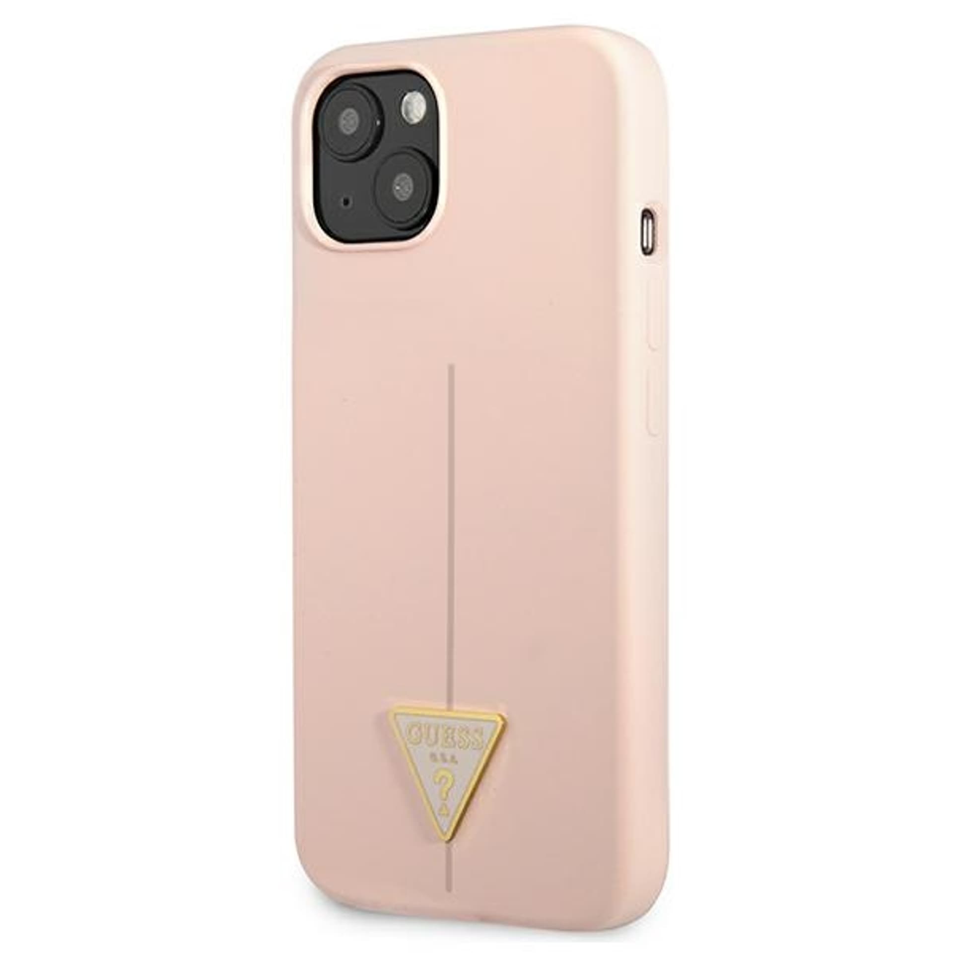 

Guess GUHCP13SSLTGP iPhone 13 mini 5,4" różowy/pink hardcase Silicone Triangle