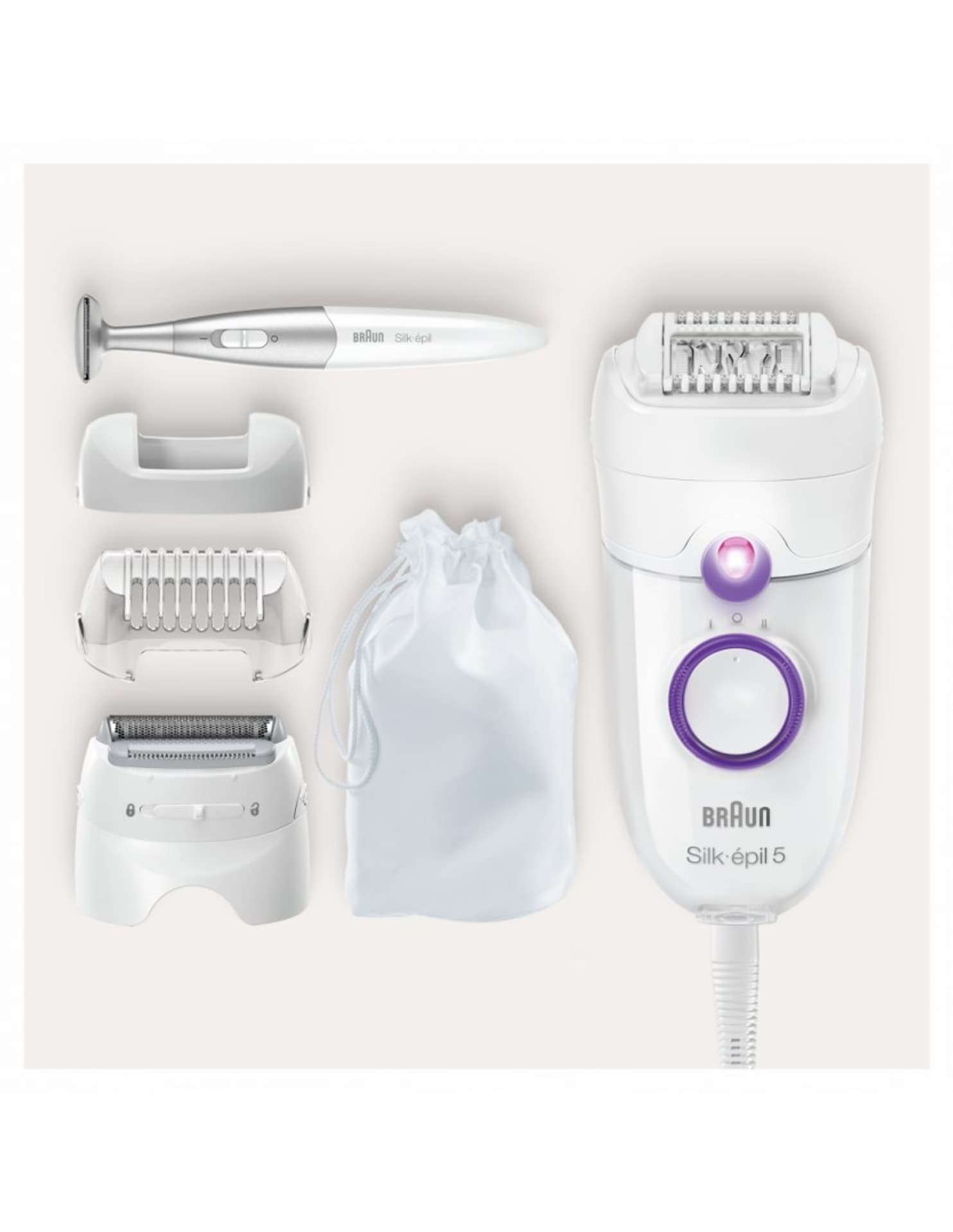 

Braun Epilator SE5825P Silk-epil White, Corded