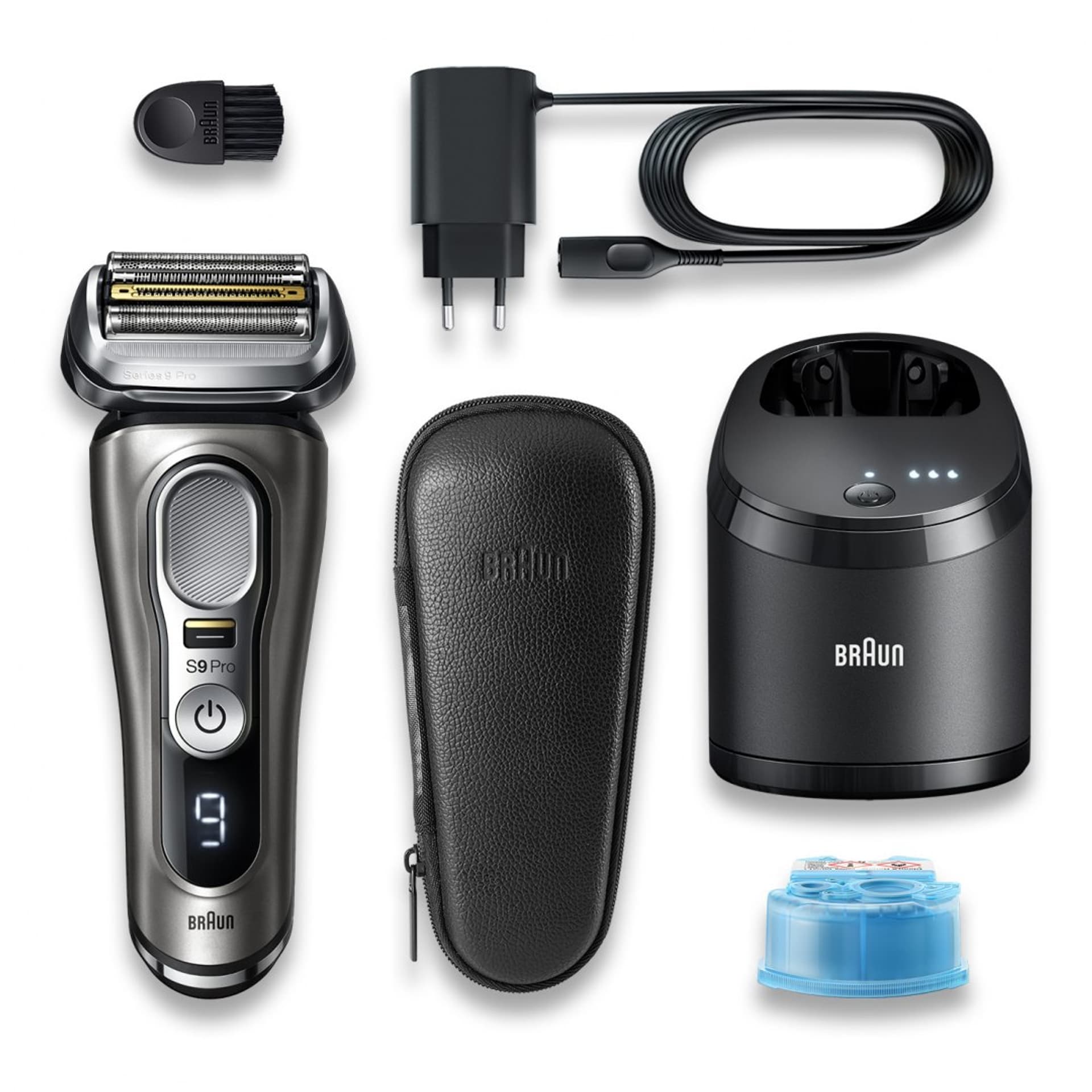 

Braun Shaver 9465CC Operating time (max) 60 min, Wet & Dry, Graphite, Max) 60 min/wet & dry/graphit