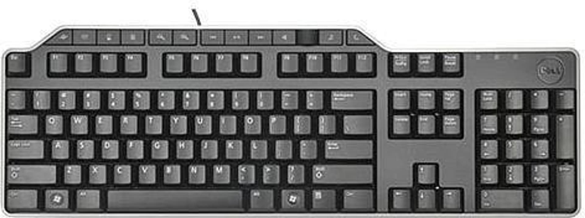 

Dell KB-522 Multimedialna, przewodowa, układ klawiatury PL, Hi-Speed USB 2.0, czarna, angielska, klawiatura numeryczna
