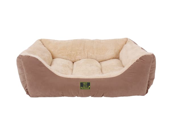 

PETLOVE Legowisko dla psa brązowo-beżowe 62x53x24cm [LEG119MKH]
